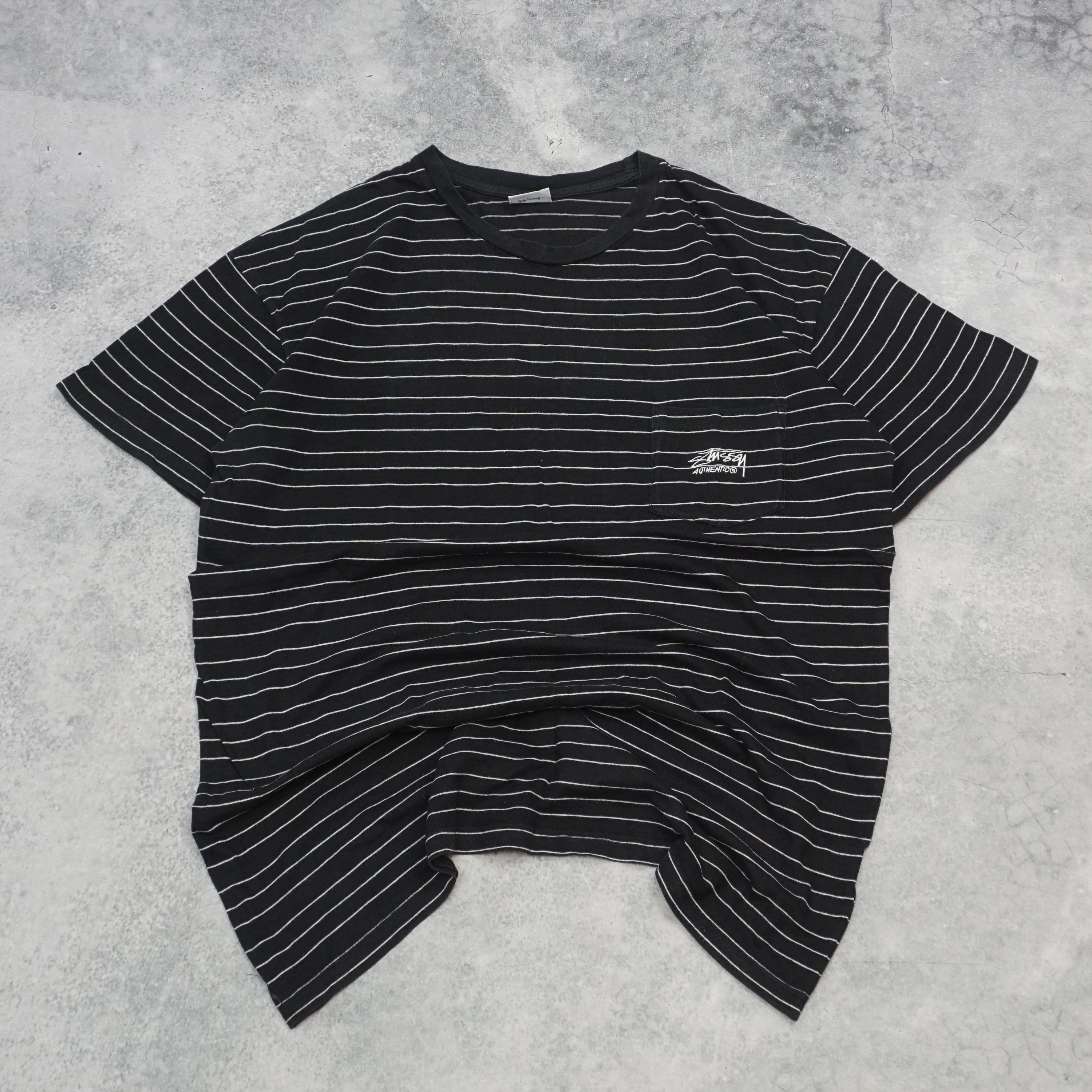 Stussy Striped Graphic T-Shirt