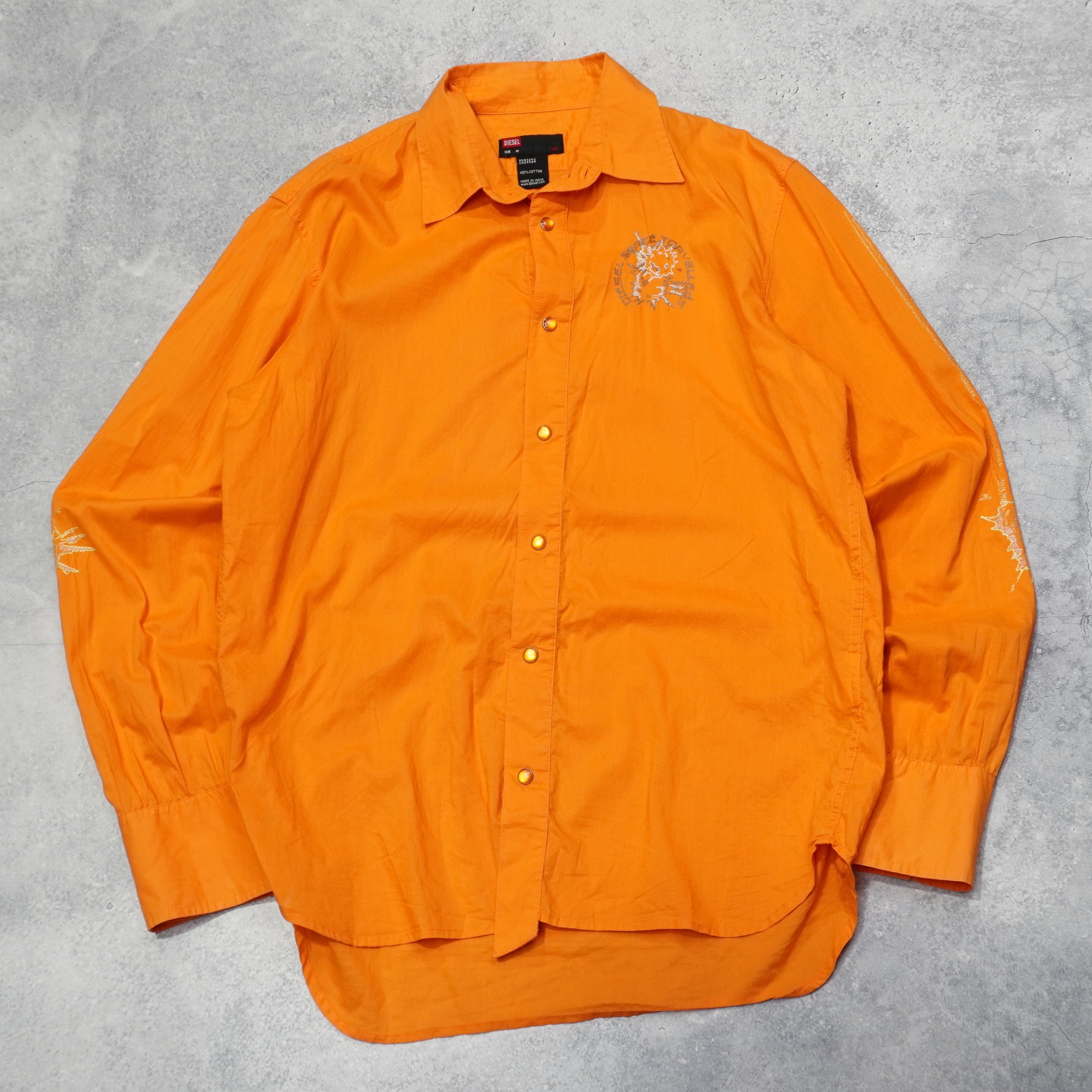 2000s Diesel Embroidered Button Up