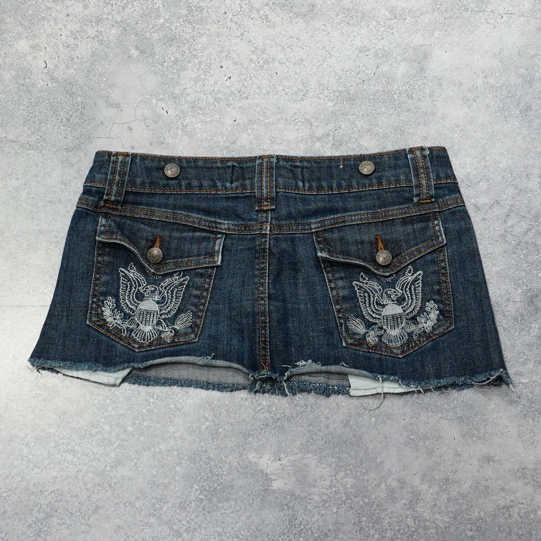 2000s Miss Sandler Denim Mini Skirt