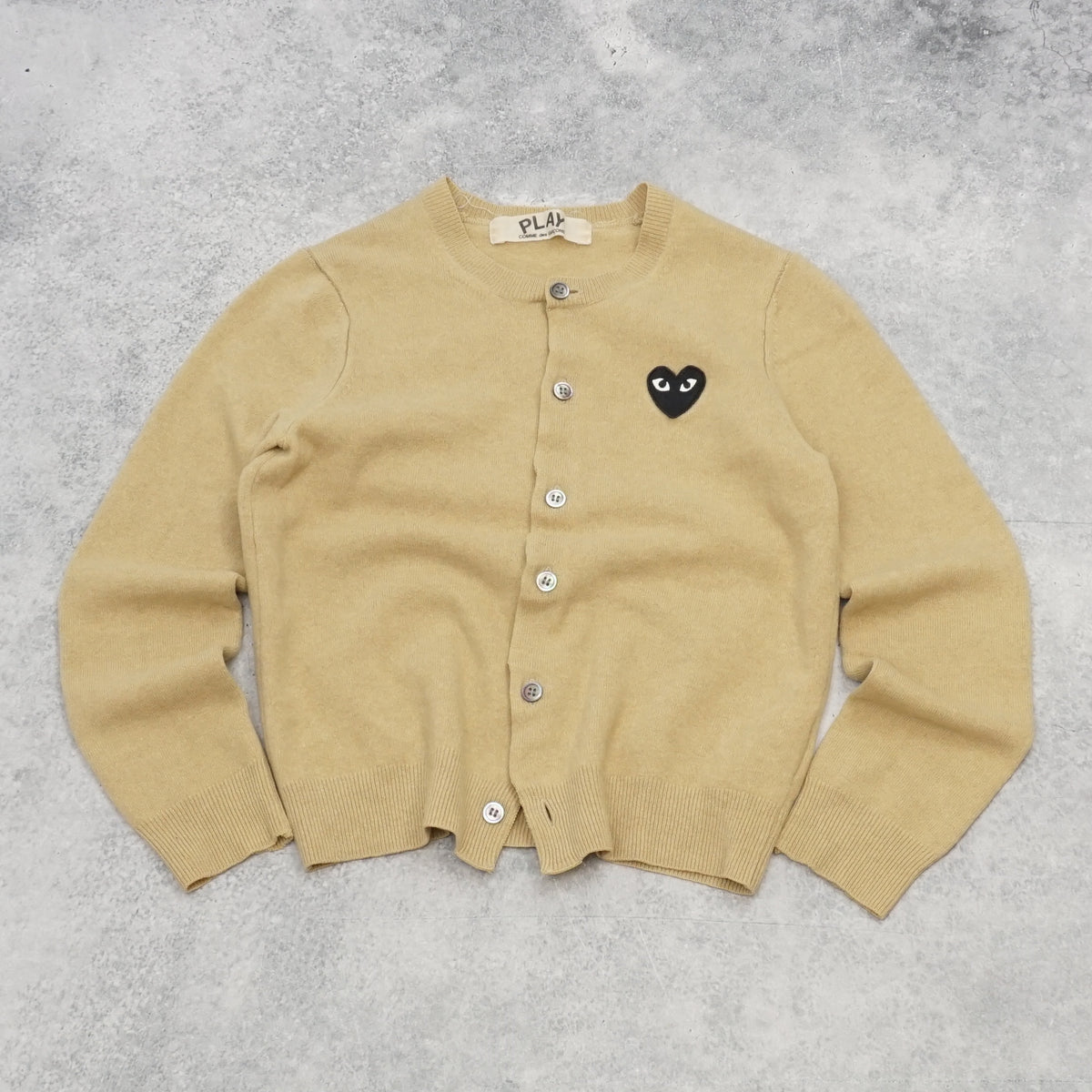 Play Comme Des Garçons Black Heart Cardigan