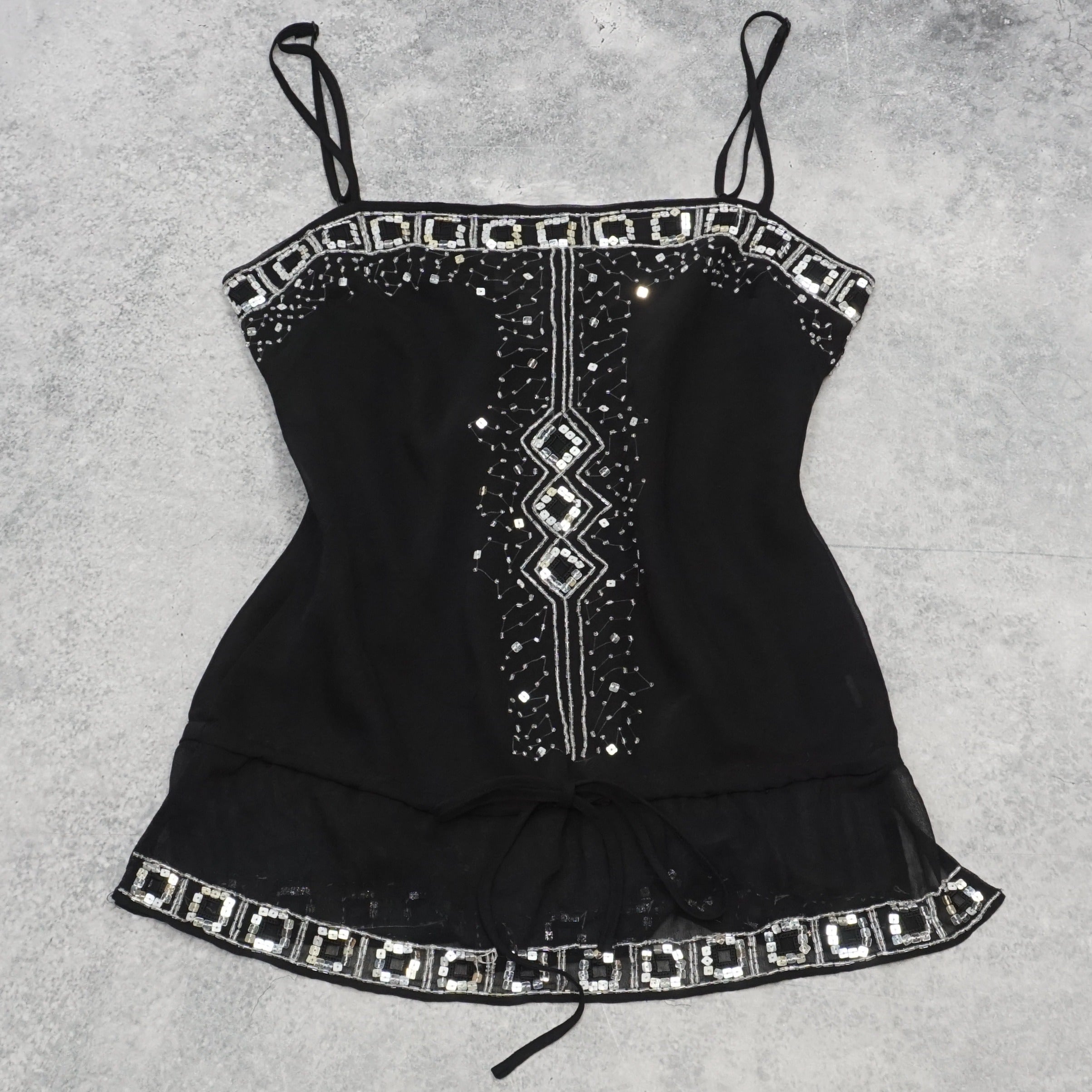 2000s Jeanswest Sequin Cami Top