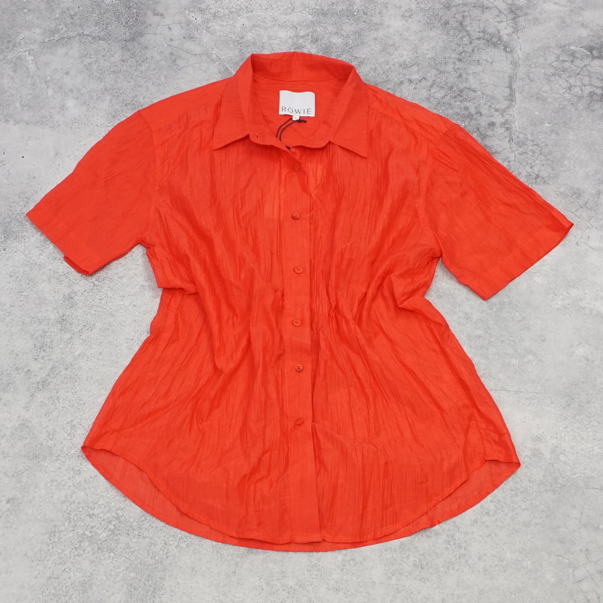 Rowie Mason Silk Shirt Red Top