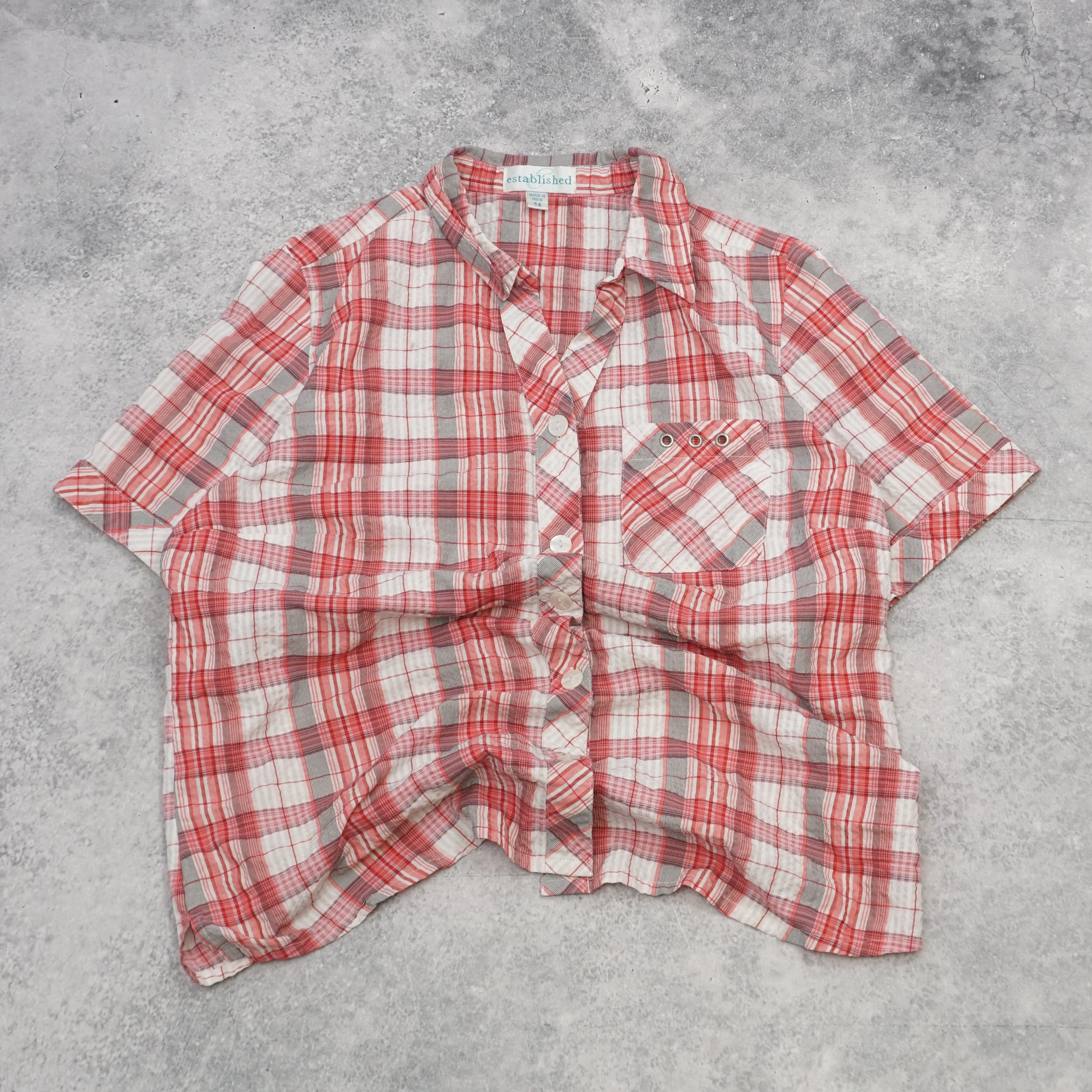 Established Plaid Casual Button Up