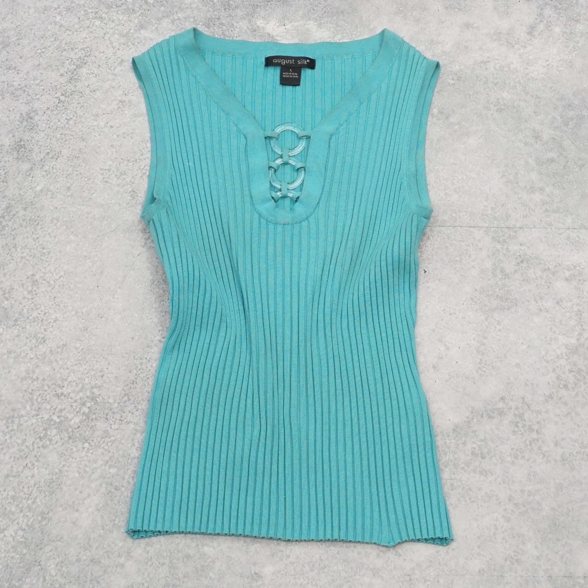 2000s August Silk Tank Top