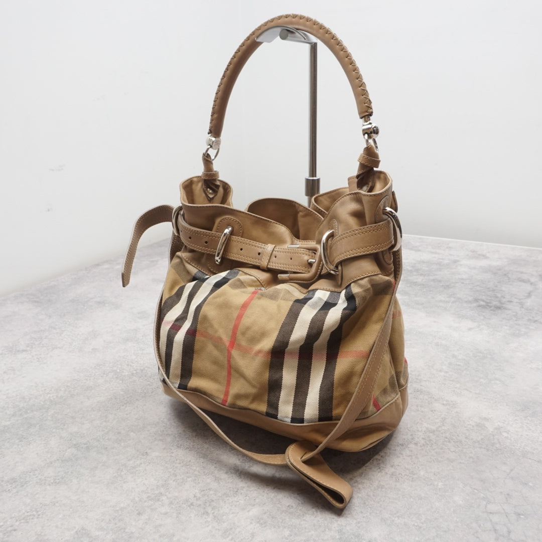 2000s Burberry Nova Check Handbag