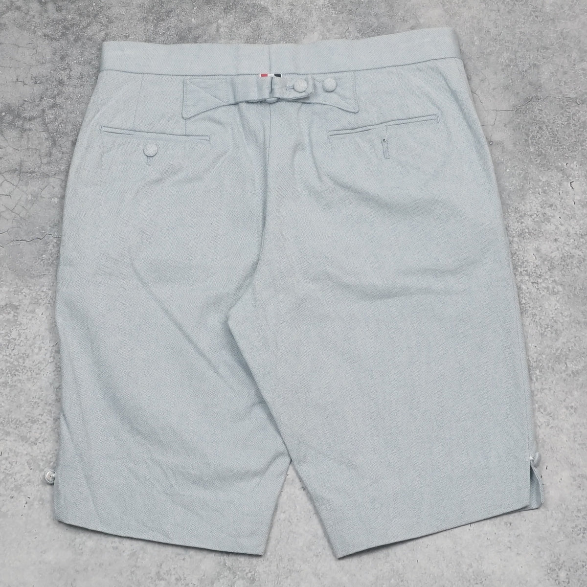 Thom Browne Oxford Cinch Back Shorts