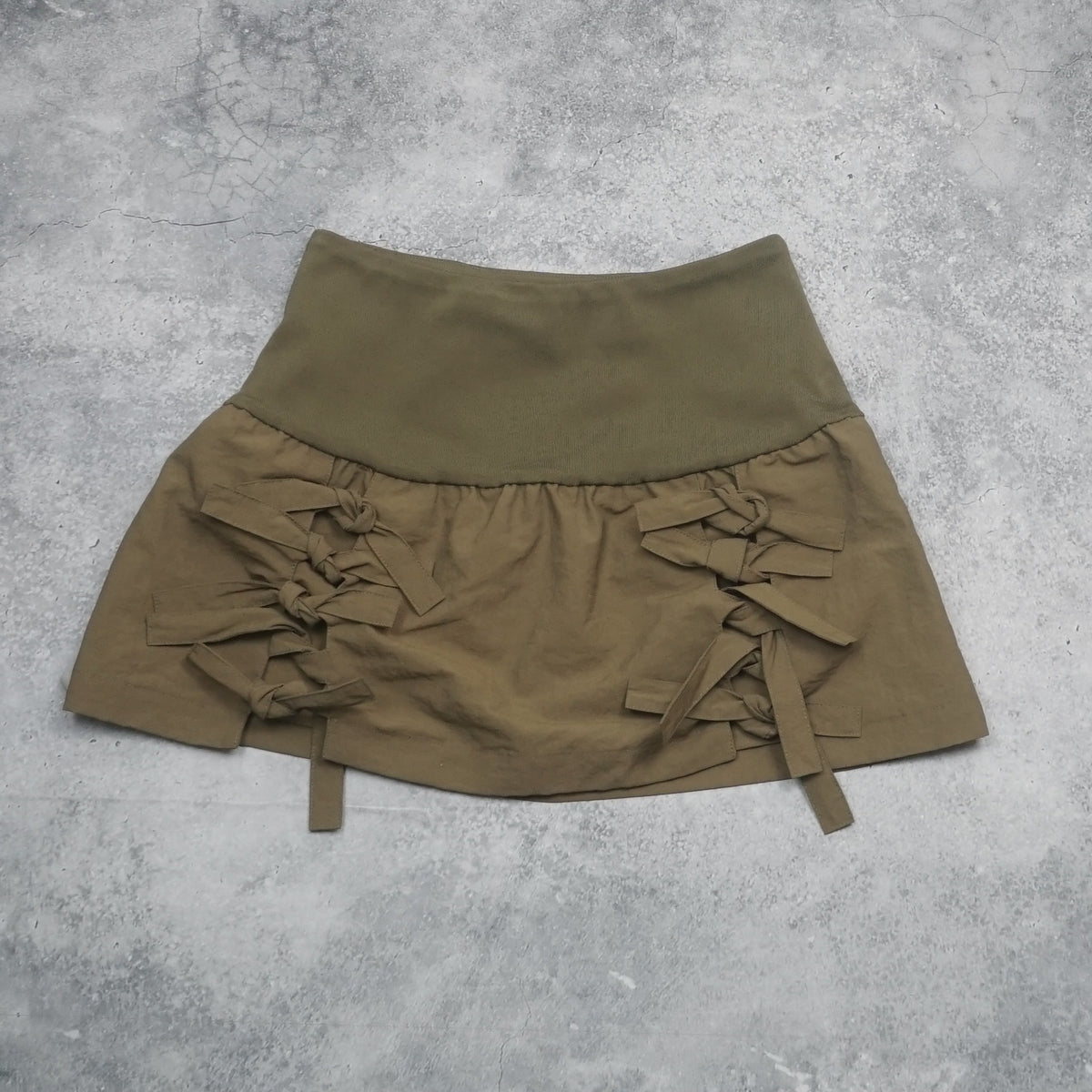 PAM Bow Tie Detail Embroidered Butterfly Mini Skirt