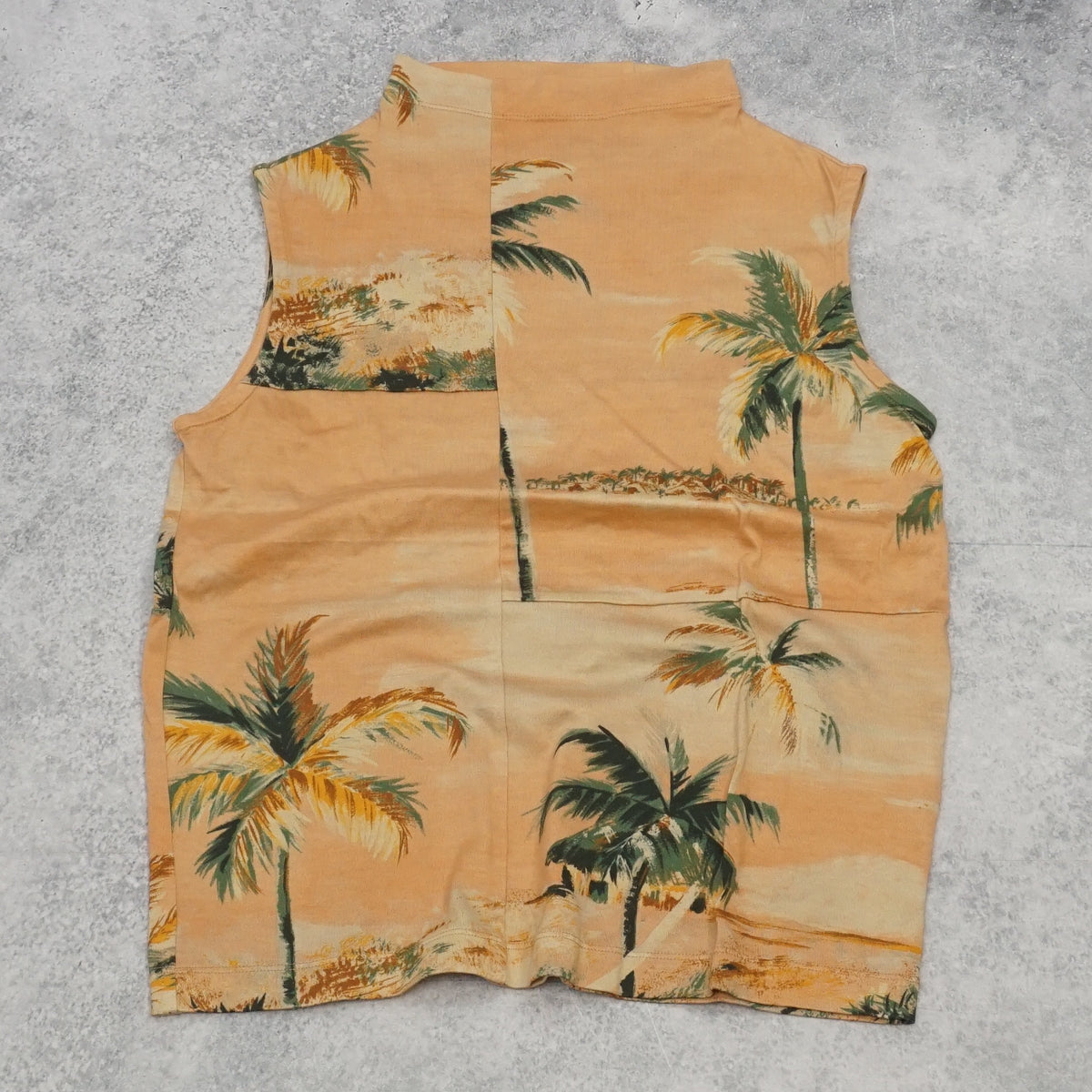 90s Hai Sporting Gear Tropical Palm Print Tank Top