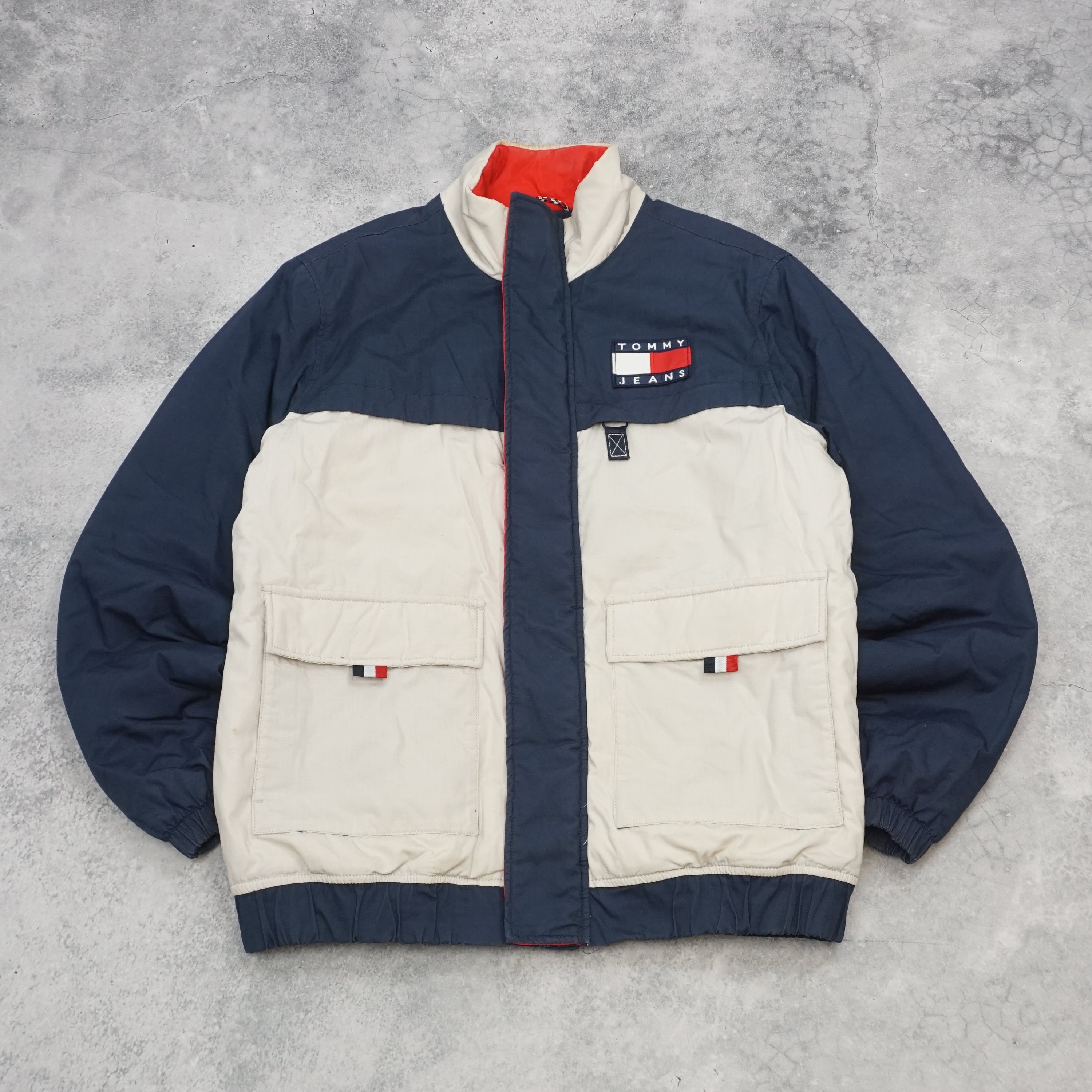 90s Tommy Jeans Color Blocked Insulated Jacket