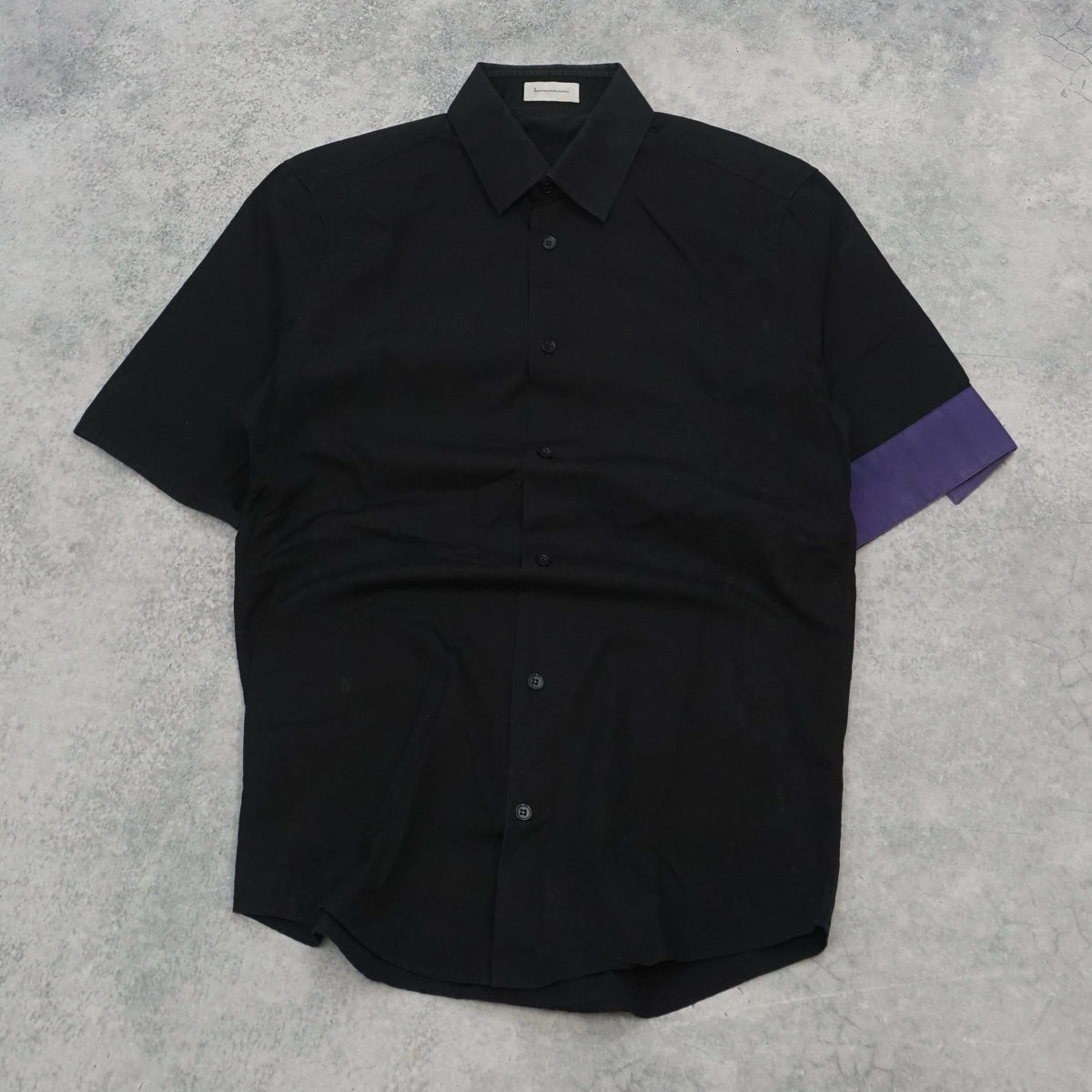 Balenciaga Short Sleeve Contrast Cuff Shirt