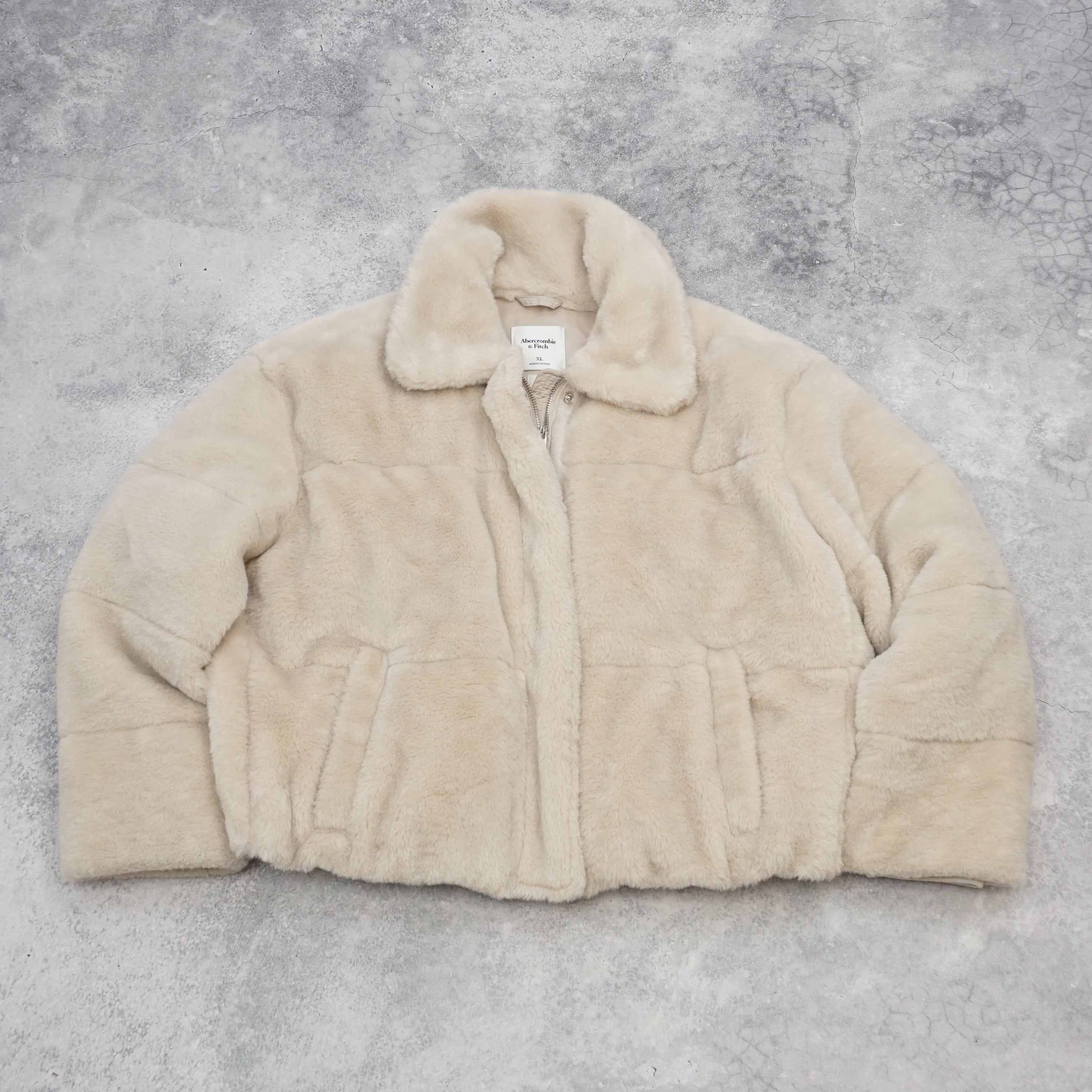 Abercrombie & Fitch Faux Fur Jacket