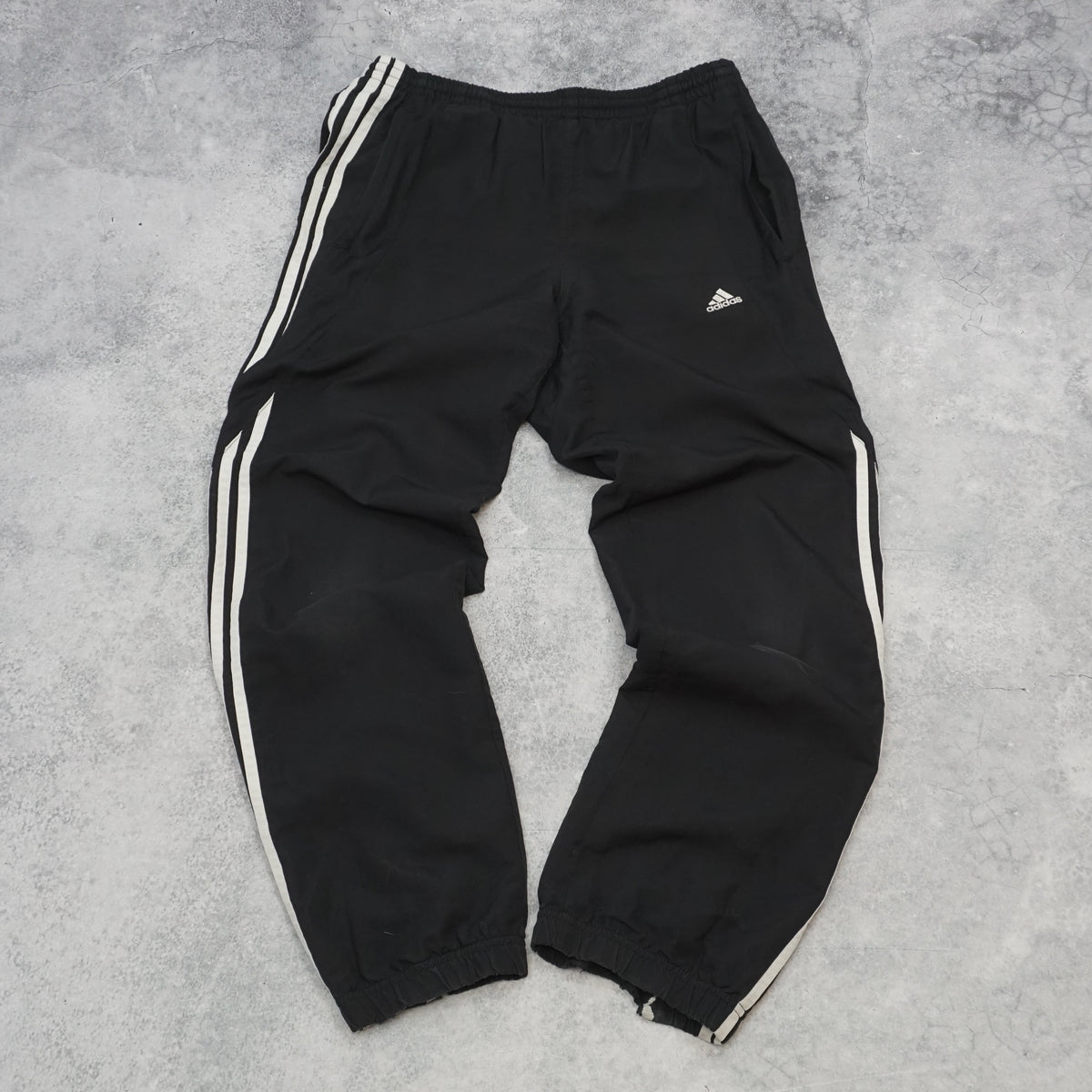 2000s Adidas Three Stripe Woven Track Pants
