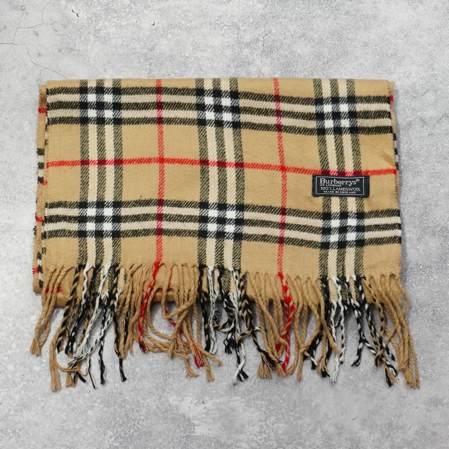 90s Burberry's Wool Scarf