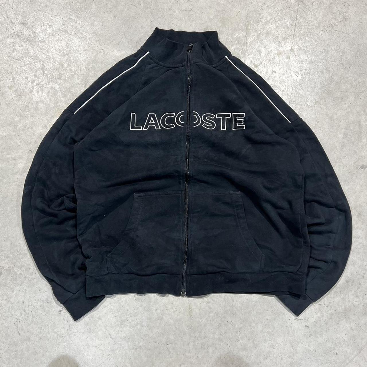 2000s Lacoste Oversized Zip Up Hoodie