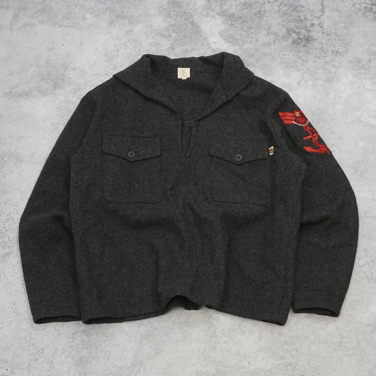 2000s A Bathing Ape Wool Sailor Patch Jacket