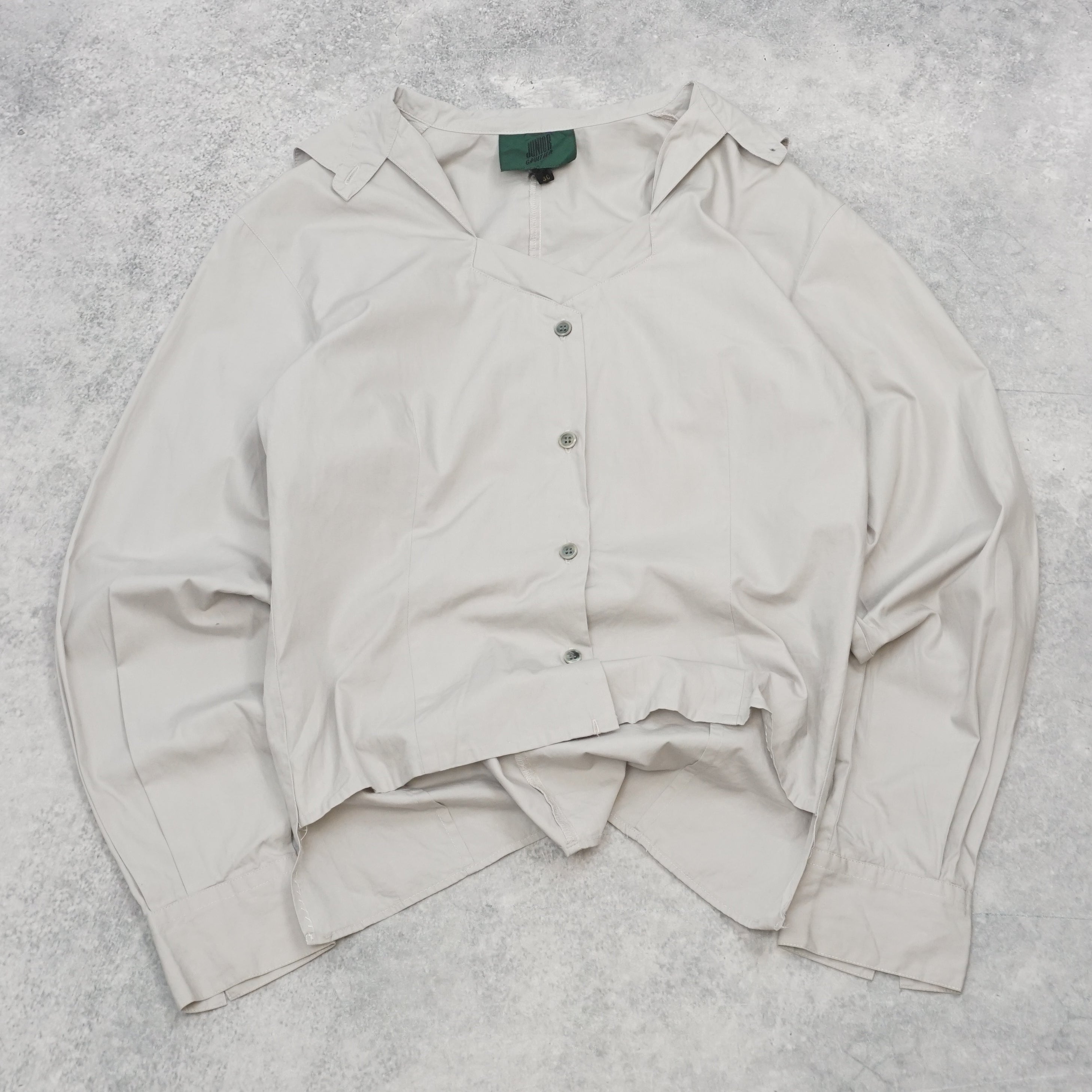 90s Junior Gaultier Open Collar Blouse