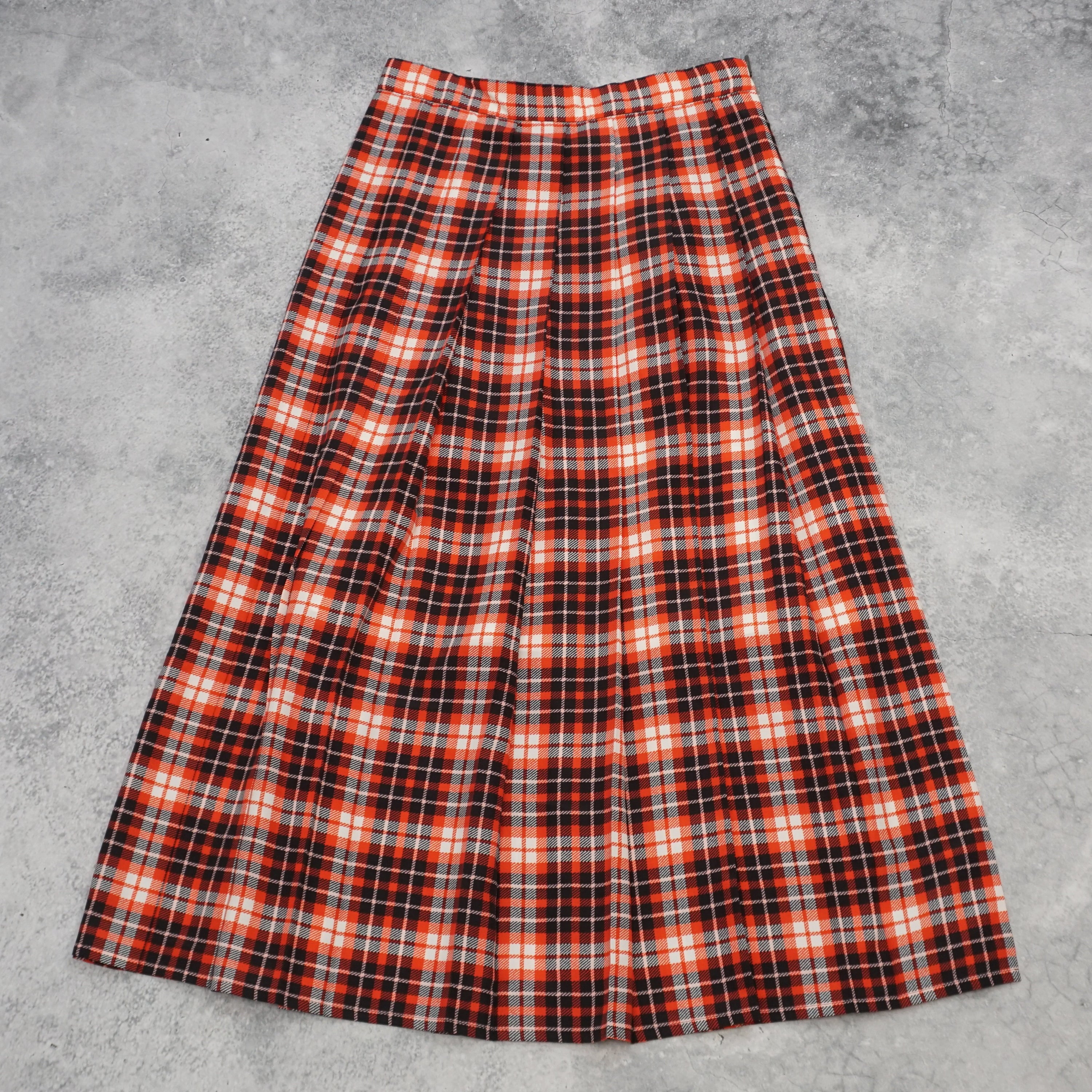 MSGM Plaid Midi Skirt