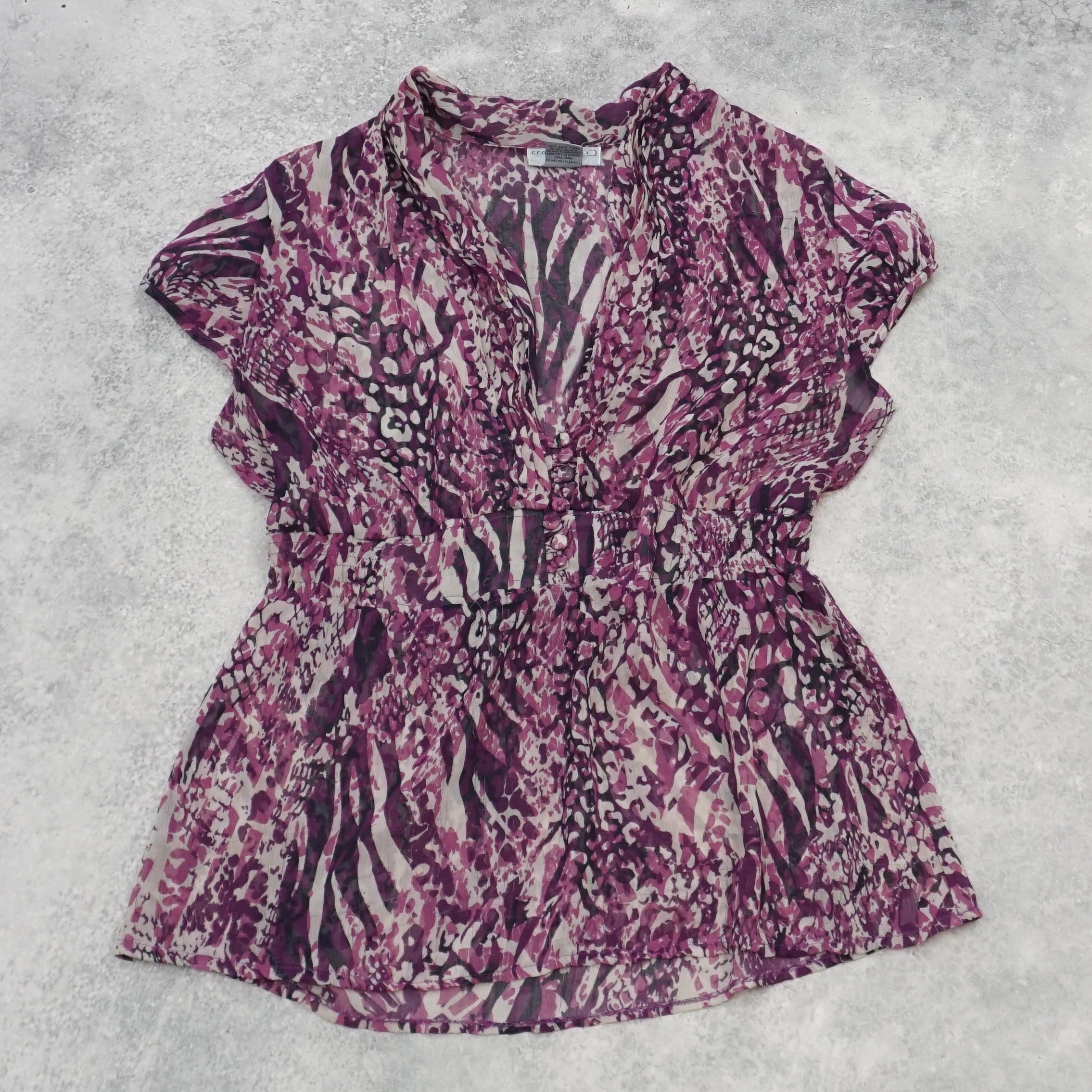 2000s Crossroads Floral Patterned Top