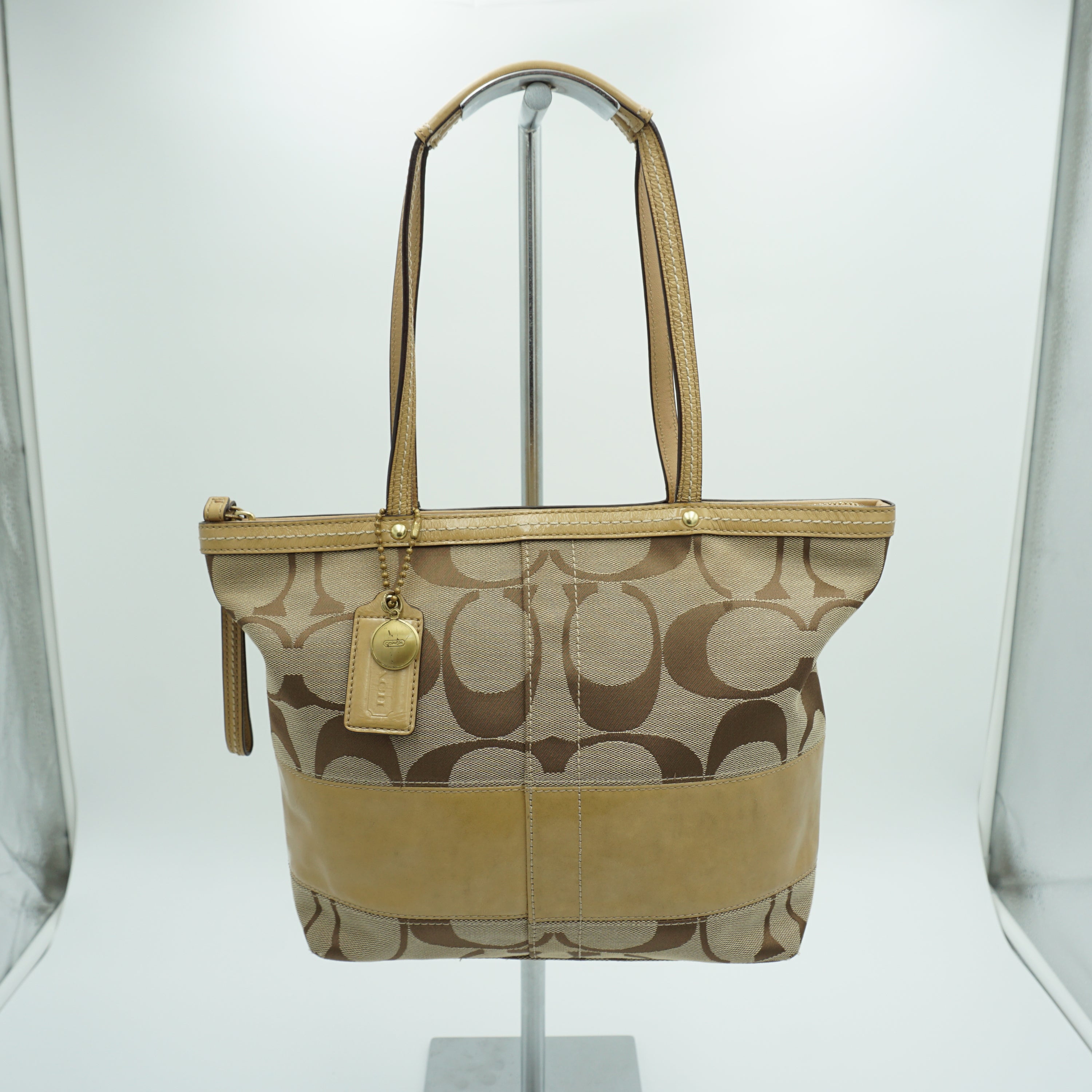 2000s Coach Signature Canvas Handbag