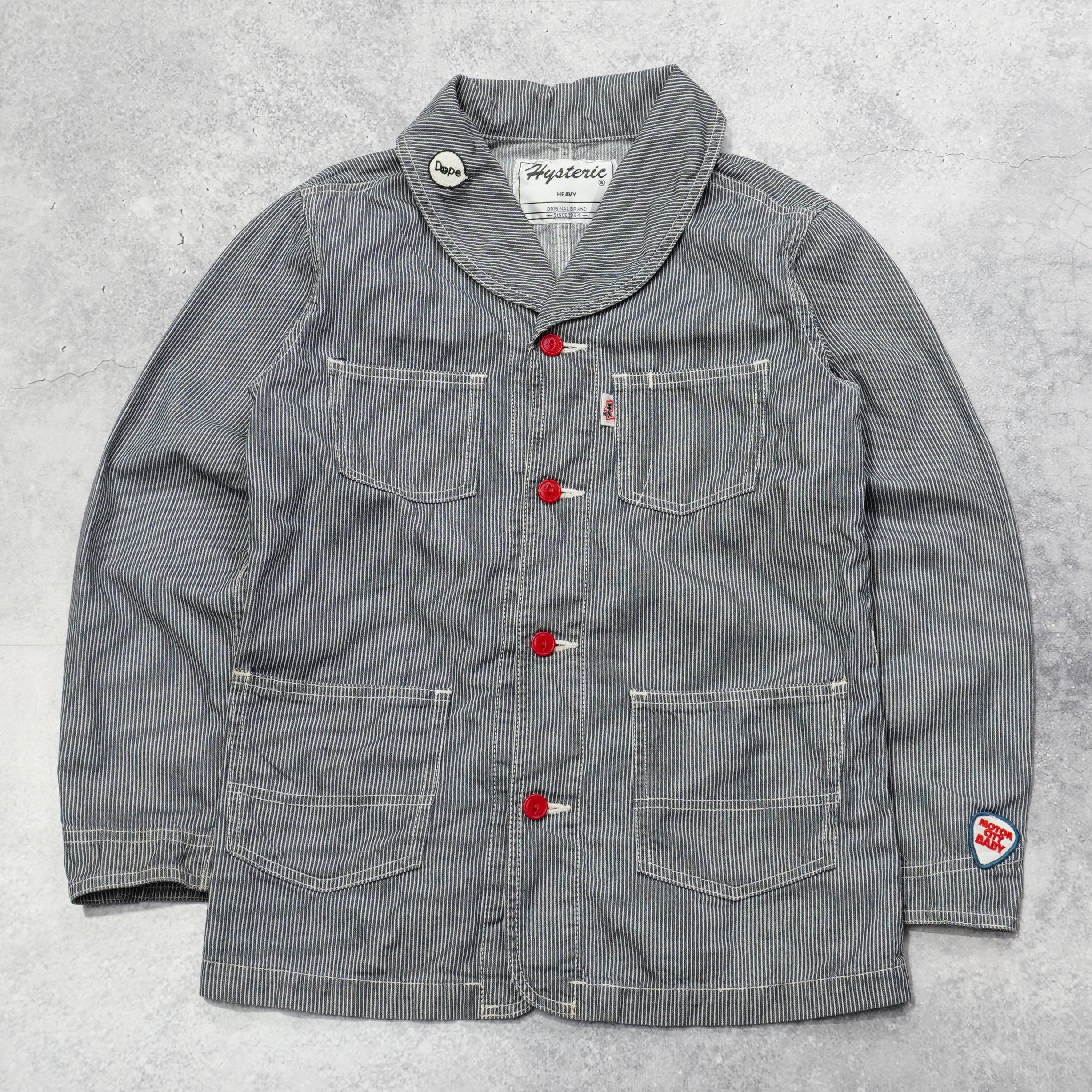 Hysteric Glamour Striped Chore Jacket