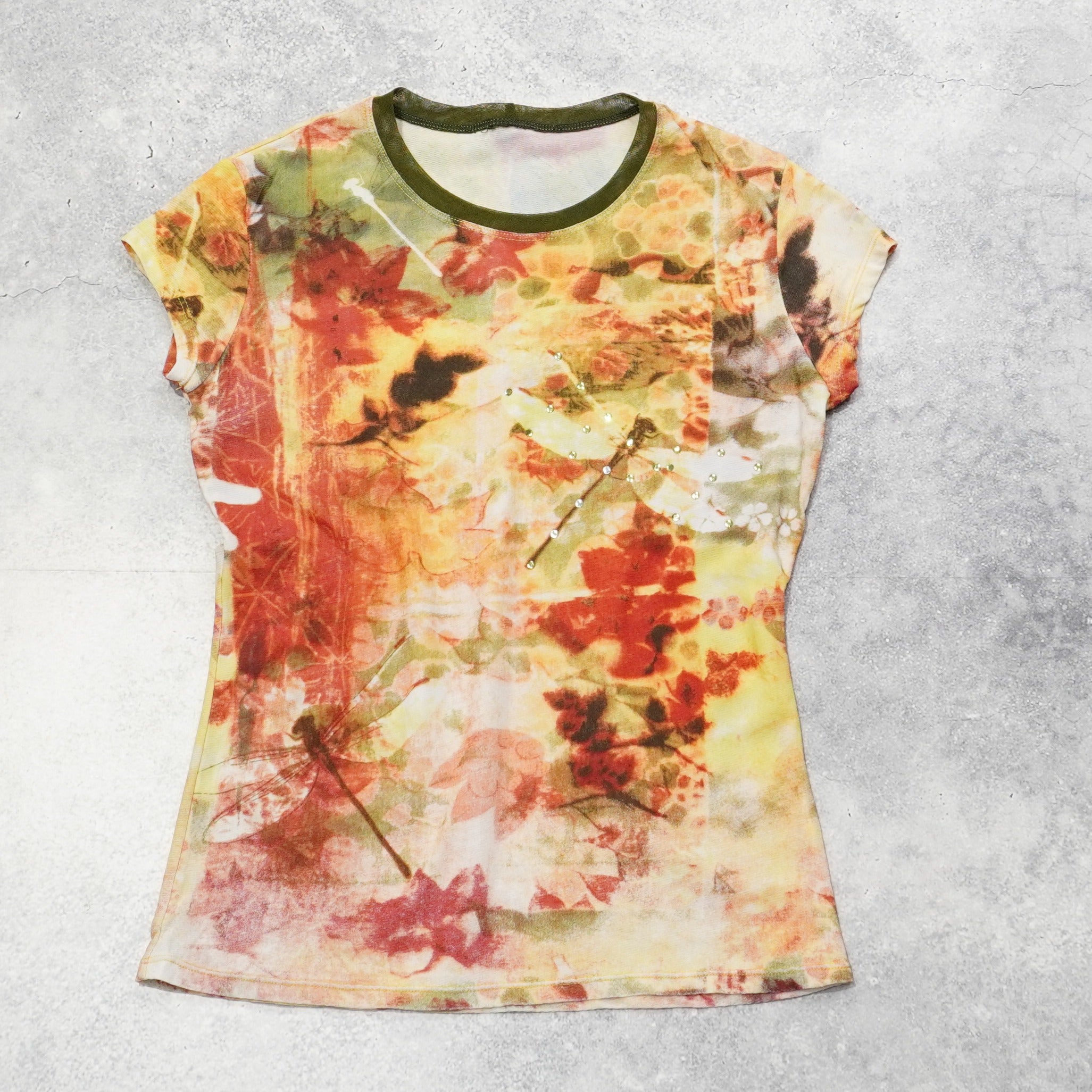 2000s Floral Graphic T-Shirt