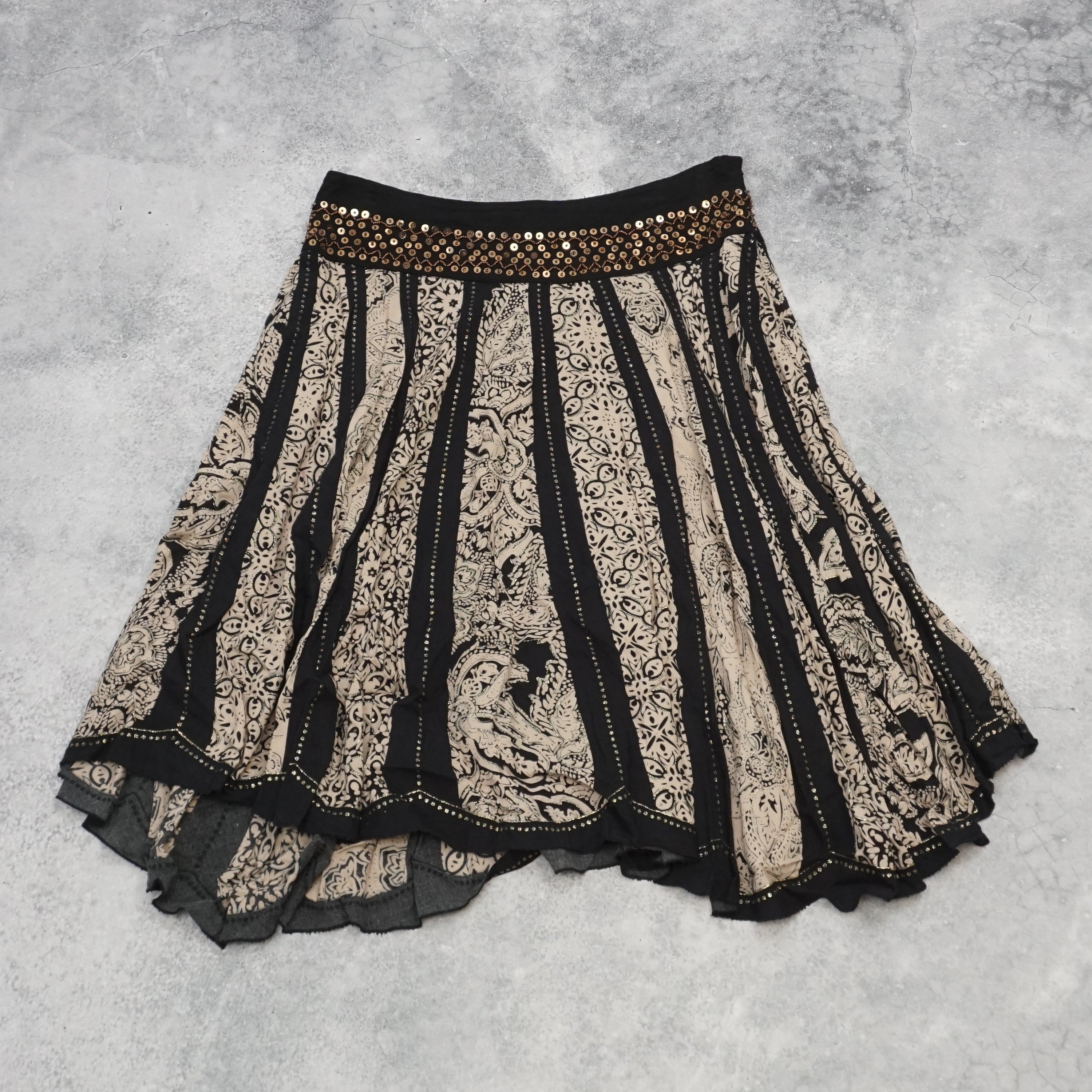 2000s La Voca Floral Print Skirt