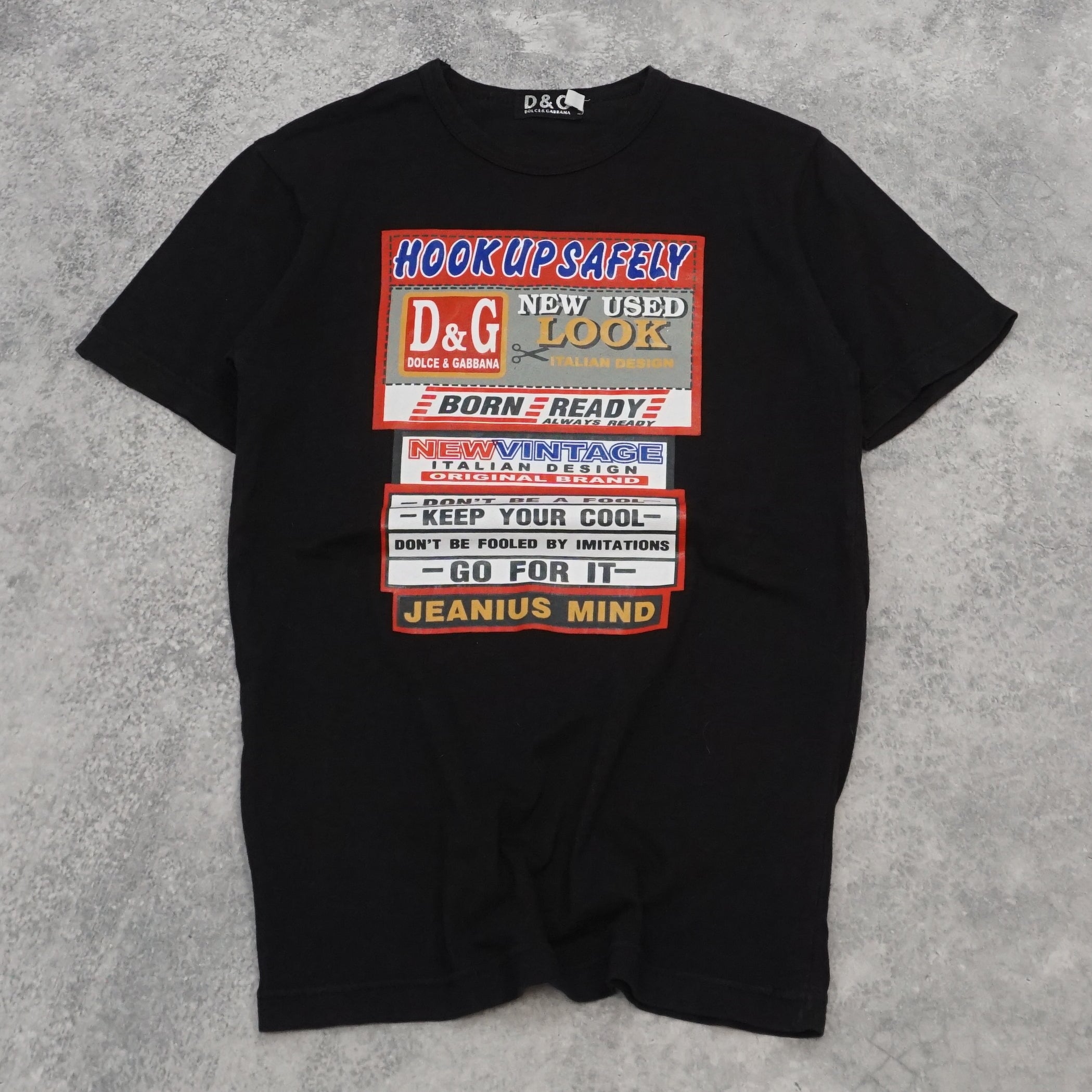 2000s D&G Bootleg Graphic T-Shirt