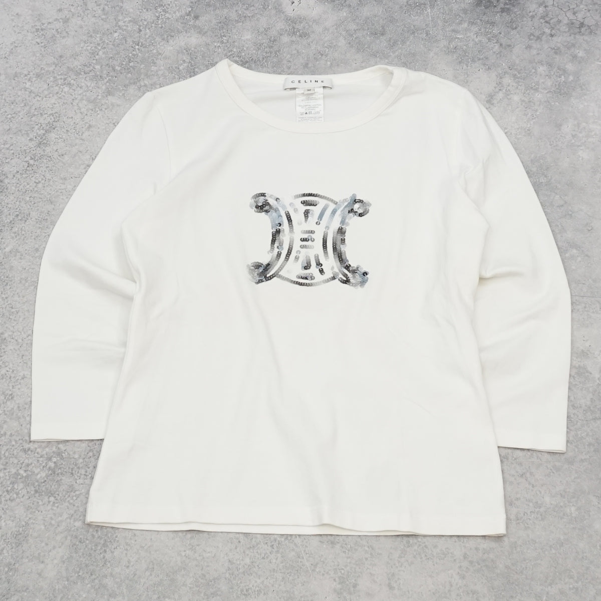 Celine Macadam Logo Graphic Top Long Sleeve