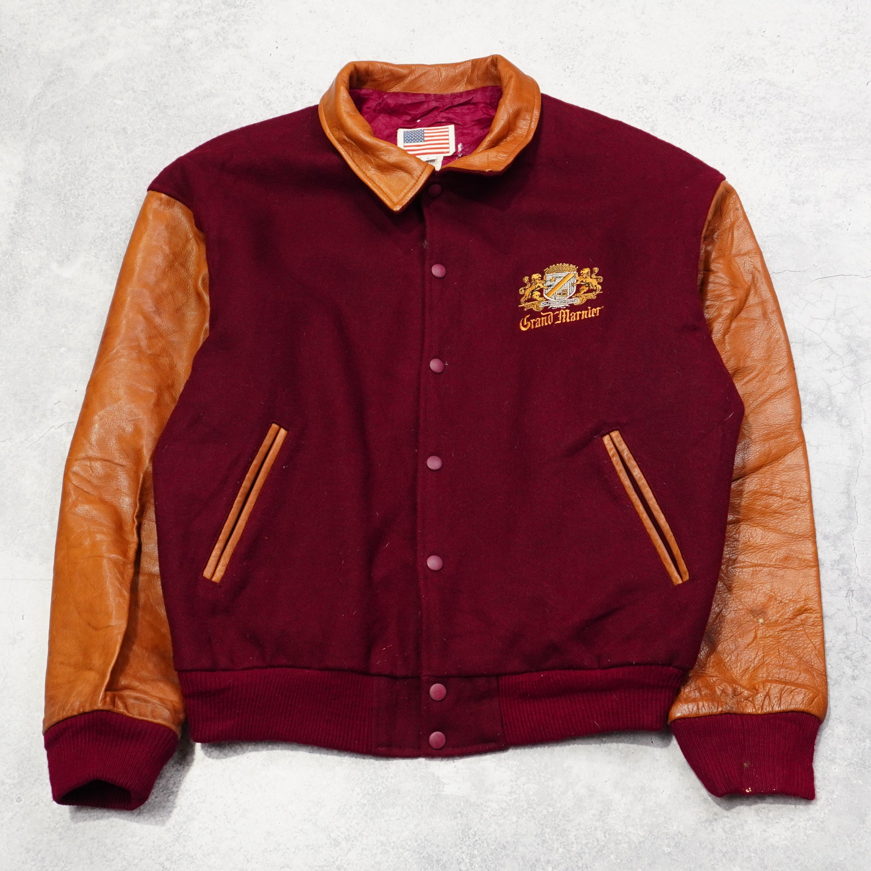 90s Varsity Leather Jacket