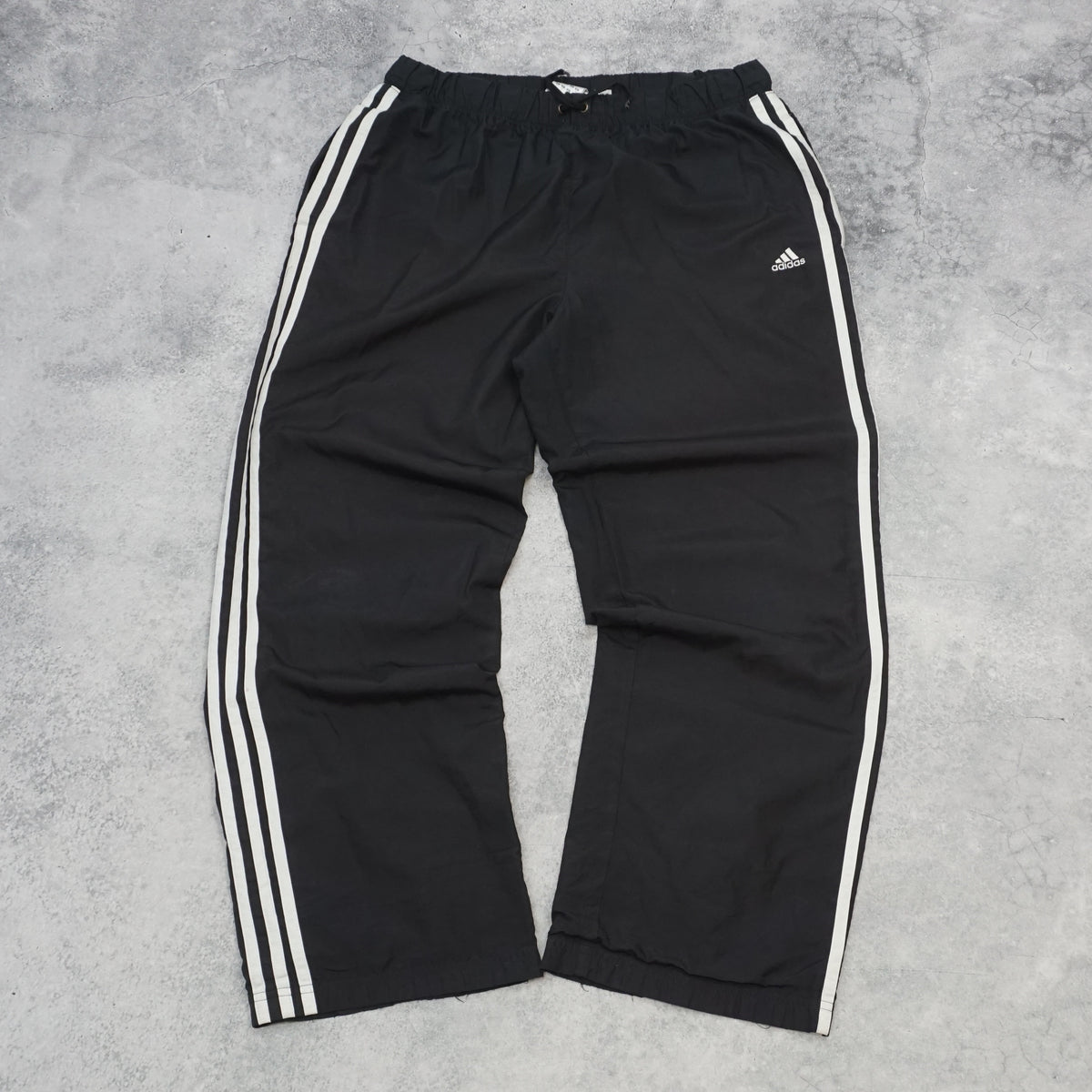 2000s Adidas Three Stripe Woven Track Pants