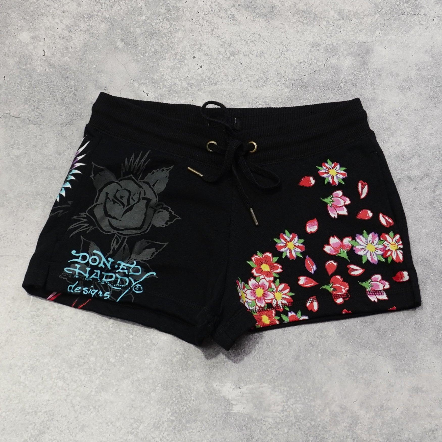 Ed Hardy Graphic Floral Shorts