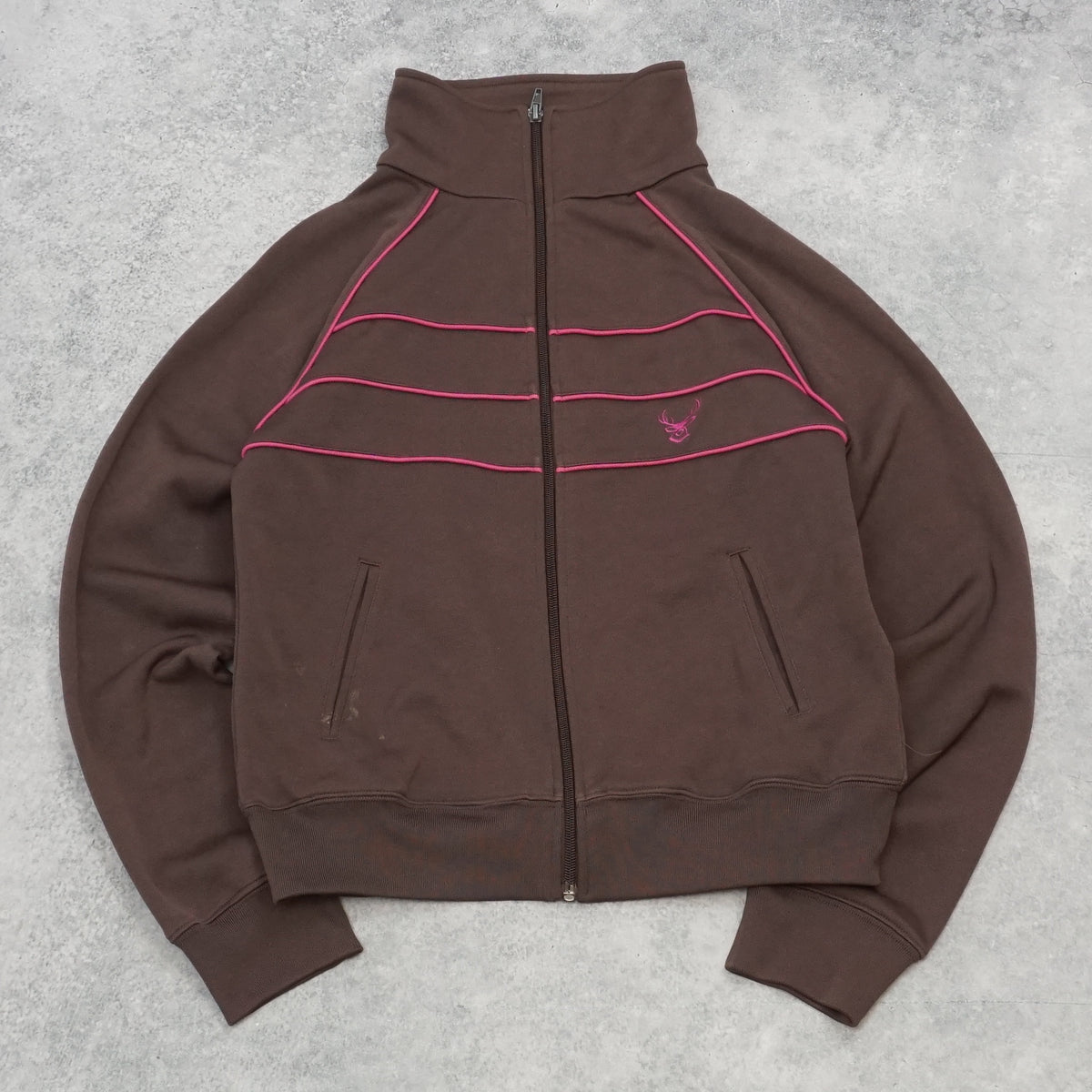2000s Bstargirl Pink Stripe Zip Up
