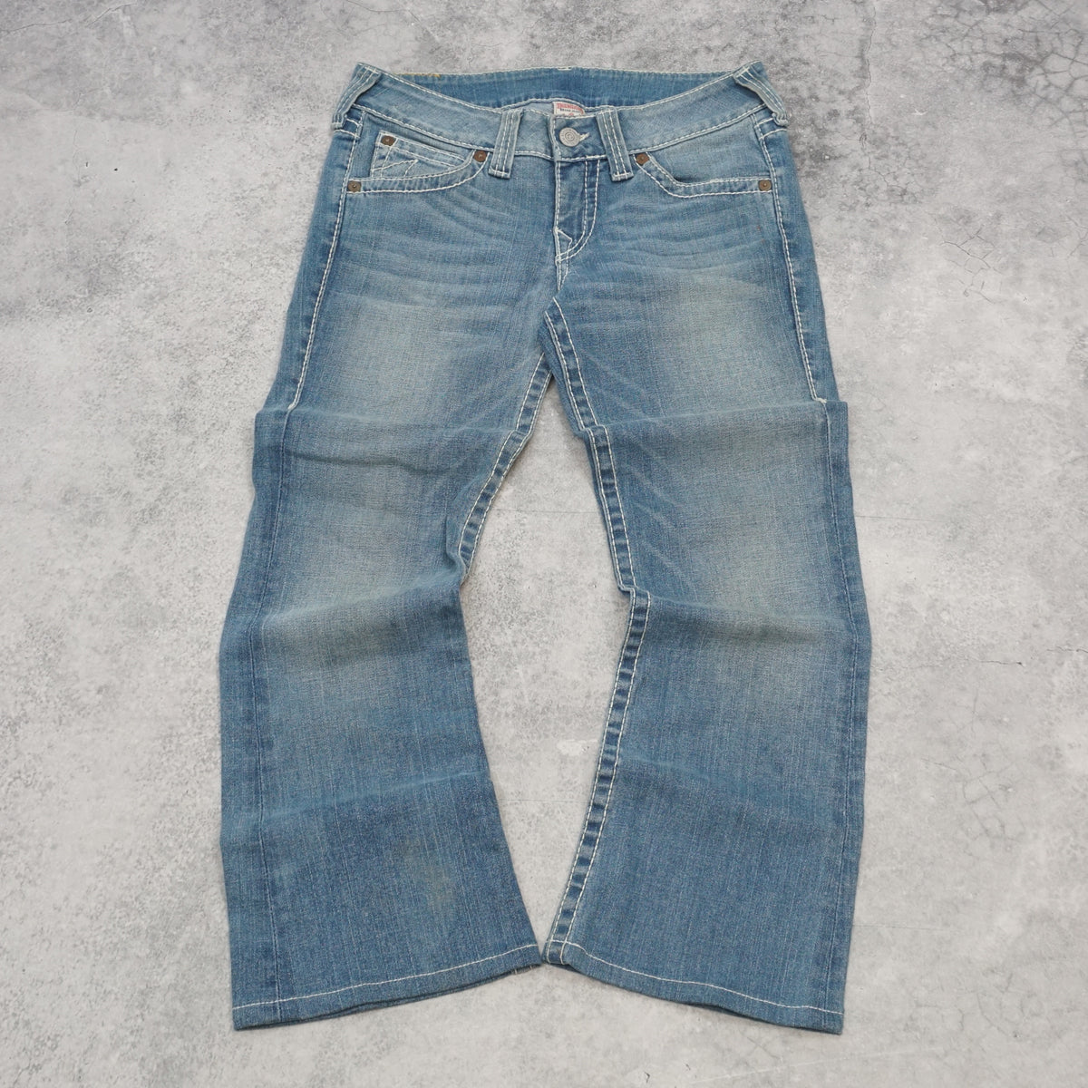 2000s True Religion Bootcut Light Wash Jeans