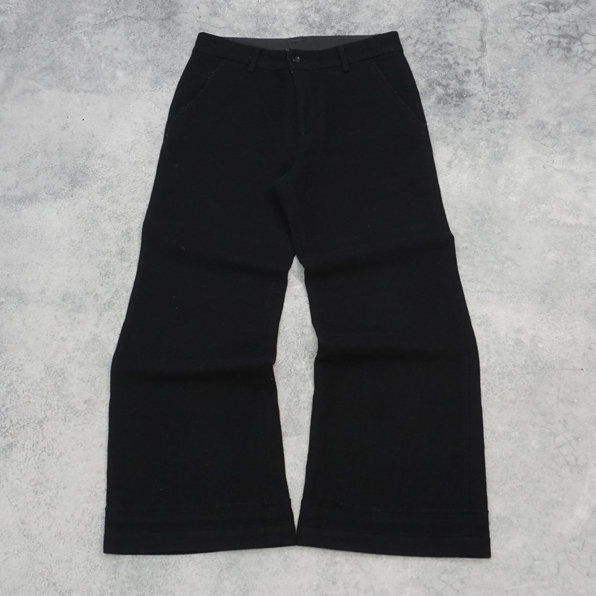 Comme Des Garcons Tricot Wool Wide Leg Pants