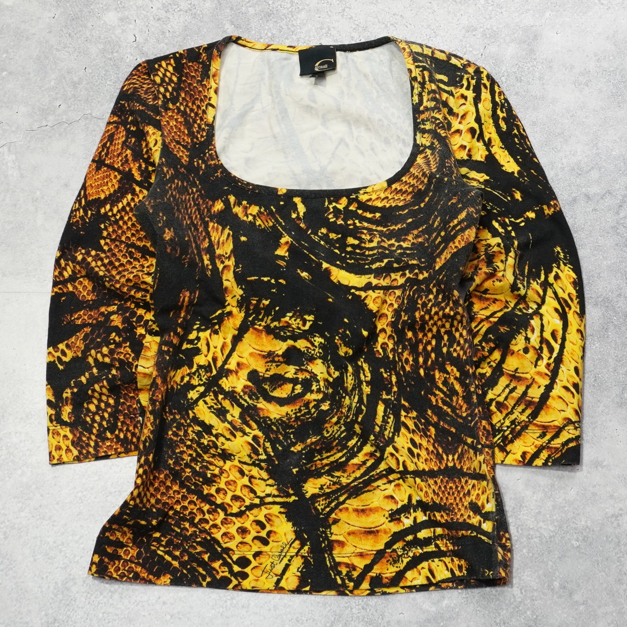 2000s Just Cavalli Patterned Top