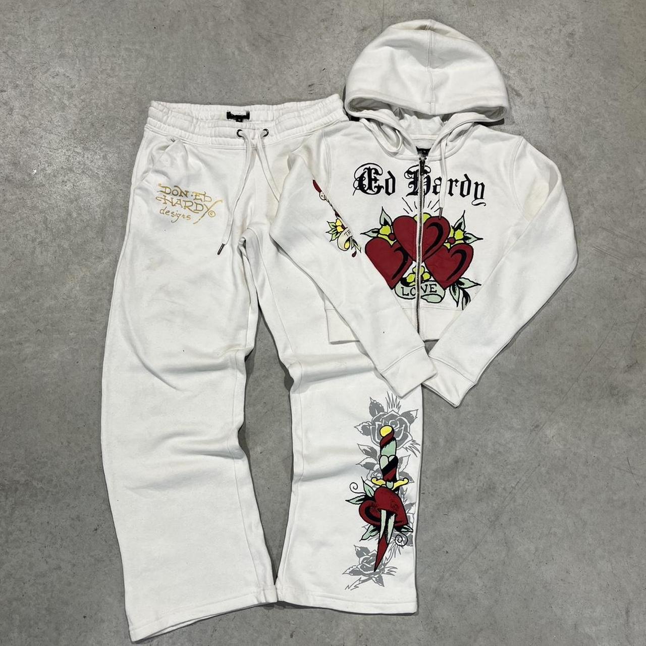 2000s Ed Hardy Graphic Hoodie