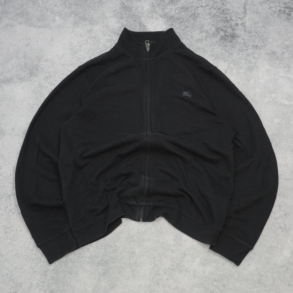 2000s Burberry Nova Check Zip Up Sweatshirt