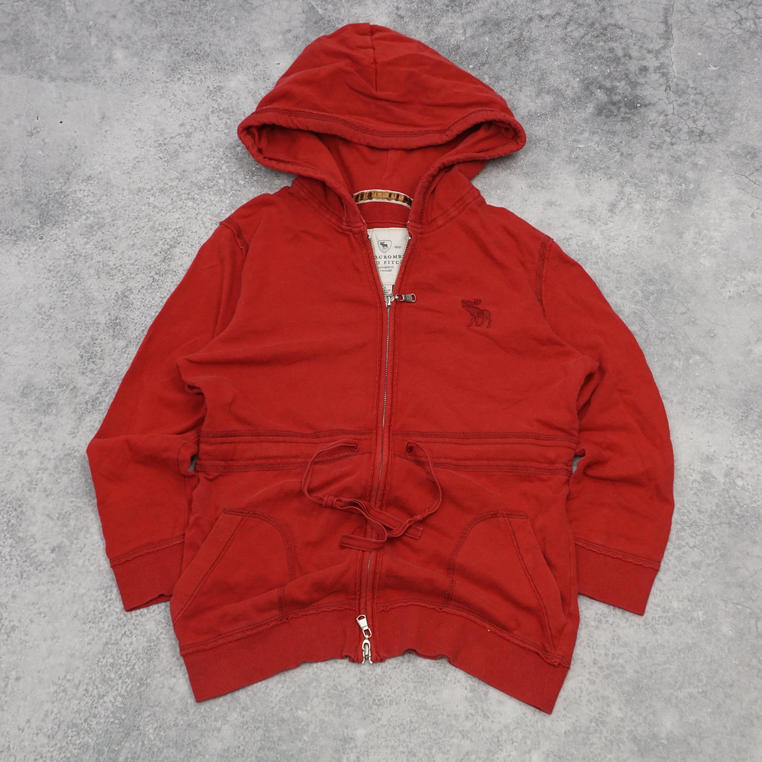 2000s Abercrombie And Fitch waist tie Hoodie
