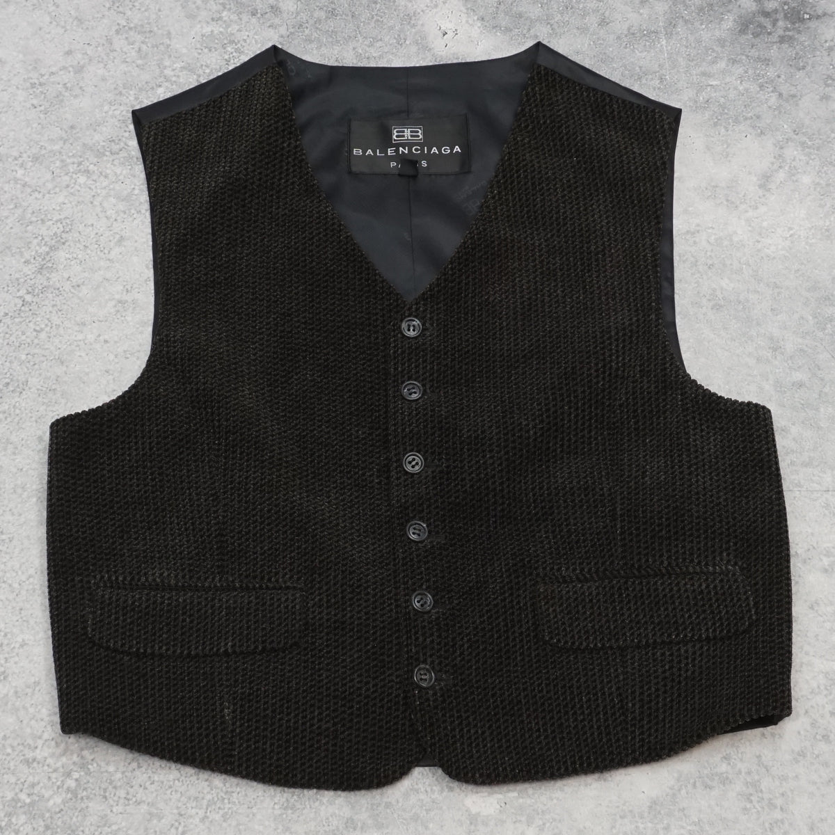 2000s Balenciaga Tailored Textured Vest