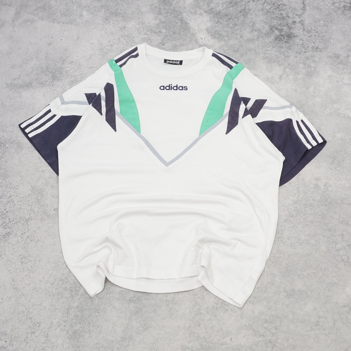 90s Adidas Colour Block T-Shirt