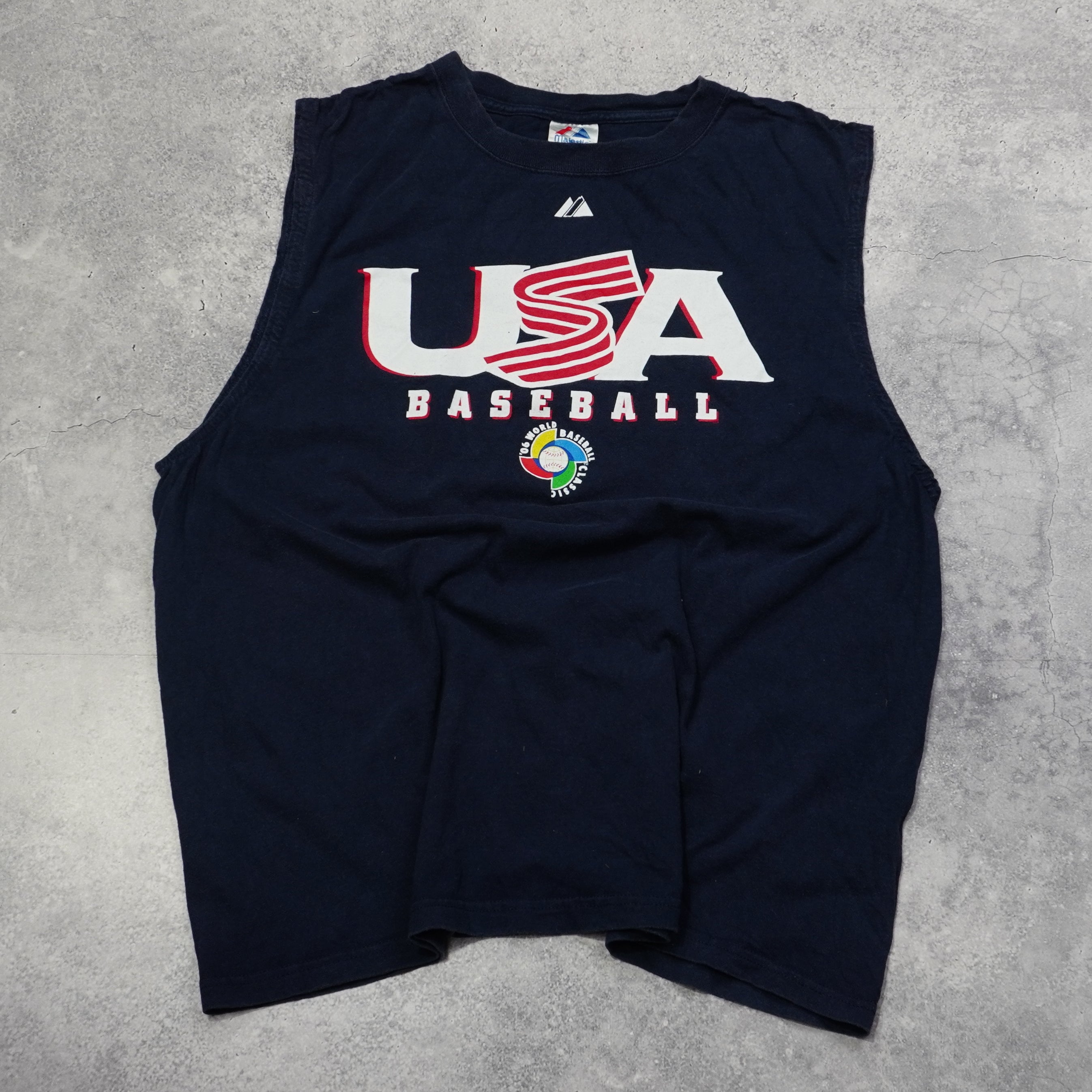 2000s Majestic USA Baseball Tank Top