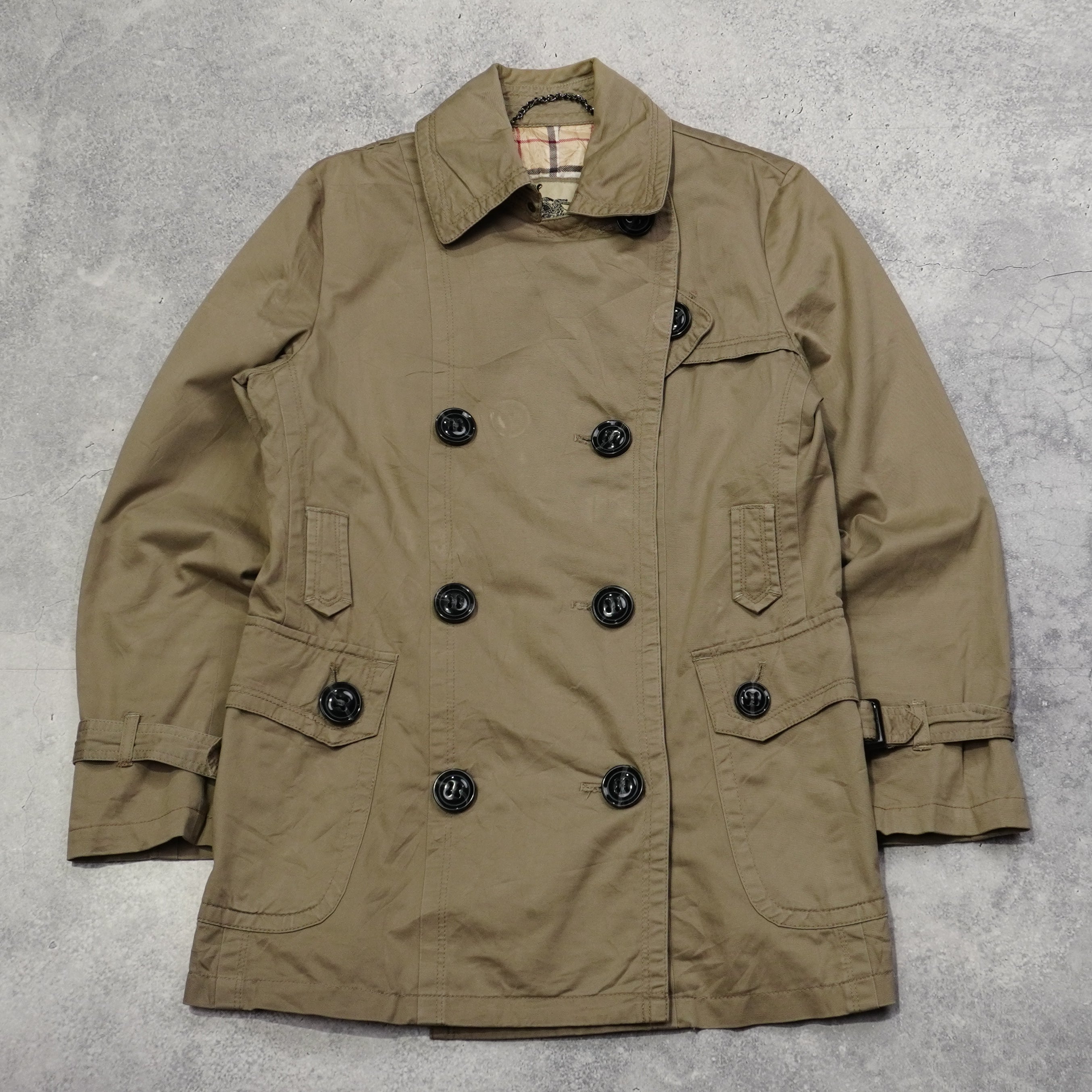 2000s Burberry Double Breasted Coat