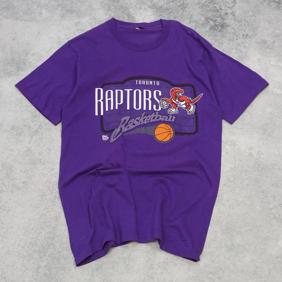 90s Nutmeg Mills Toronto Raptors Basketball Graphic T-Shirt