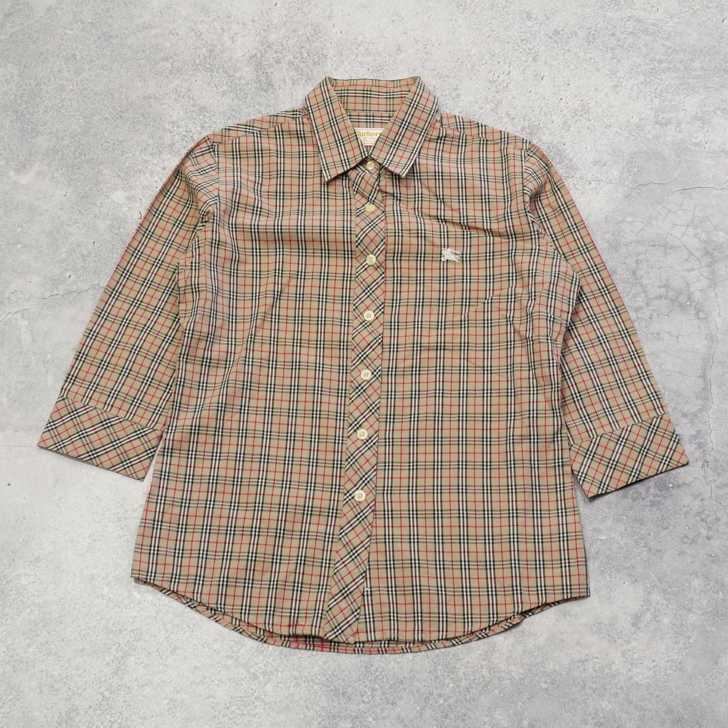 90s Burberrys Nova Check Button Up