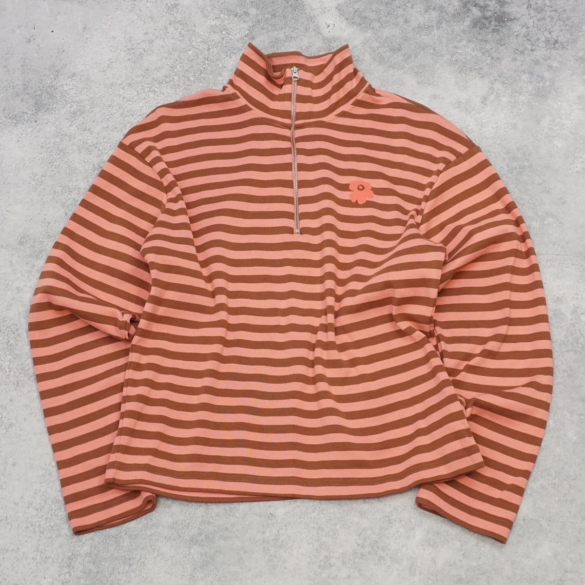 Marimekko Striped Quarter Zip Jumper