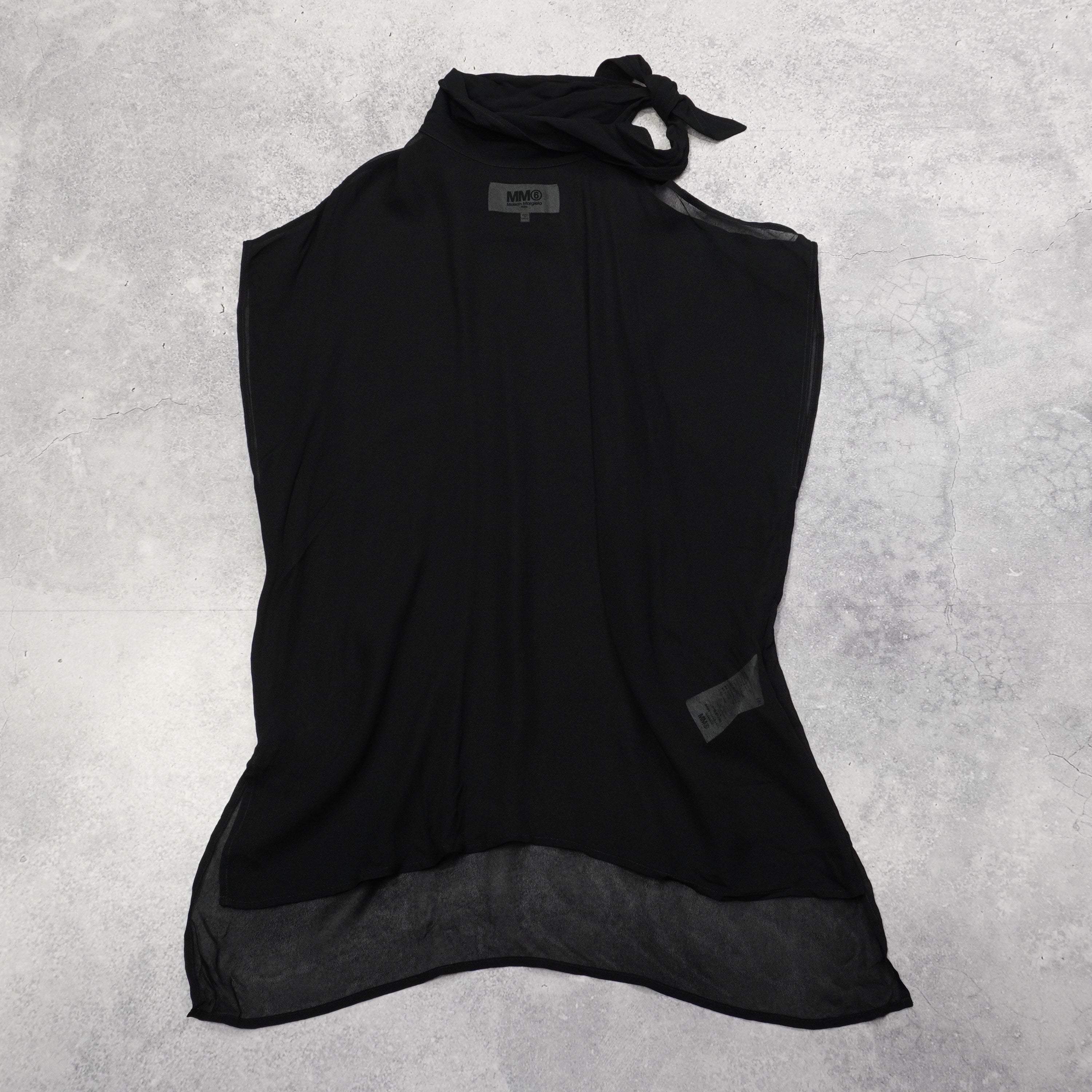 Maison Margiela MM6 Asymmetrical Sheer Top