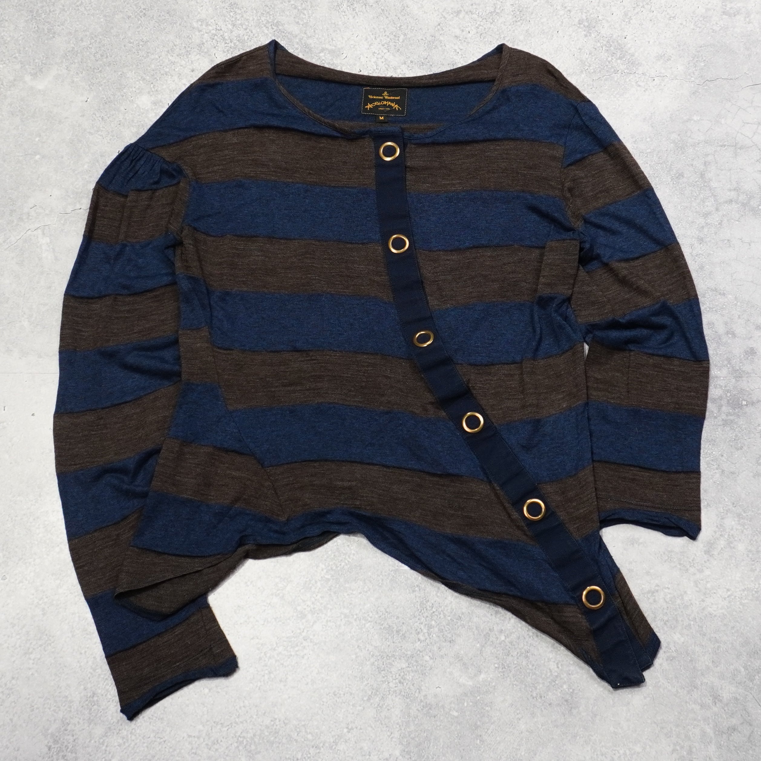 Vivienne Westwood Striped Assymetrical Top