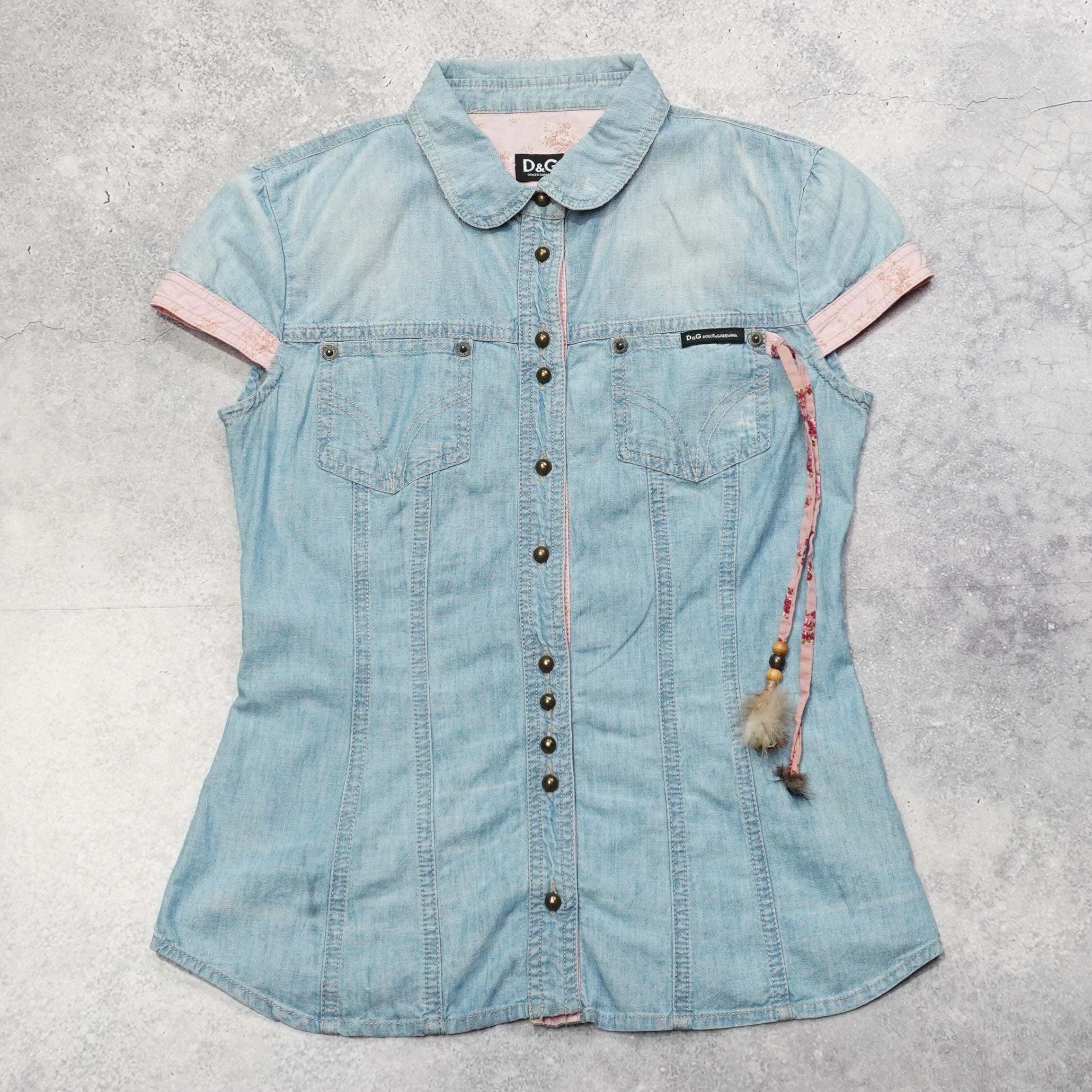2000s Dolce & Gabbana Button Up Denim Shirt