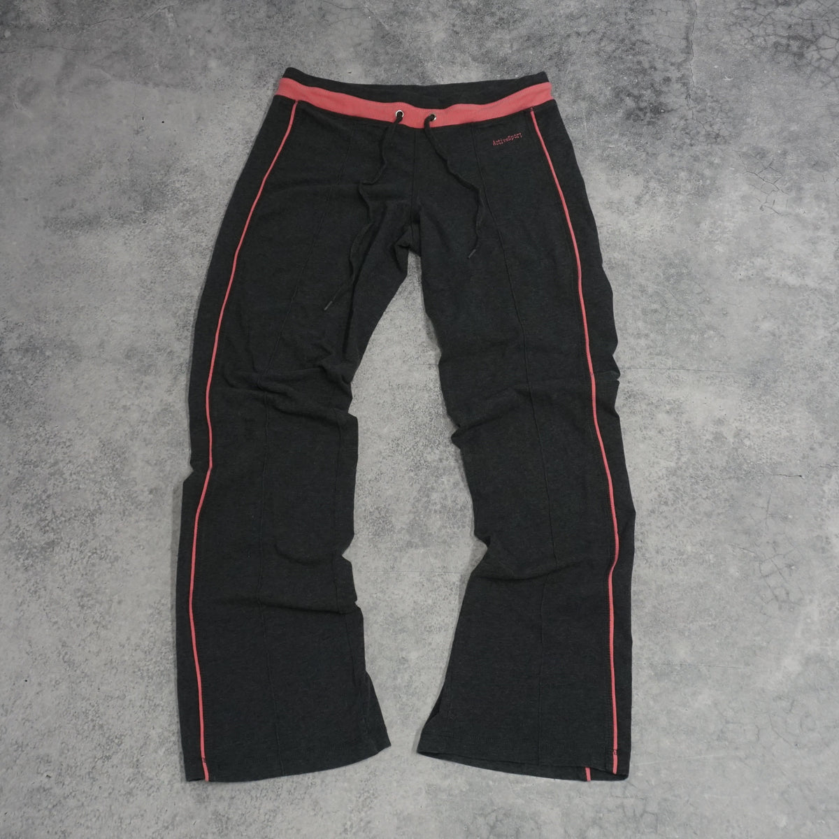 2000s Target Flare Leg Coral Trim Track Pants