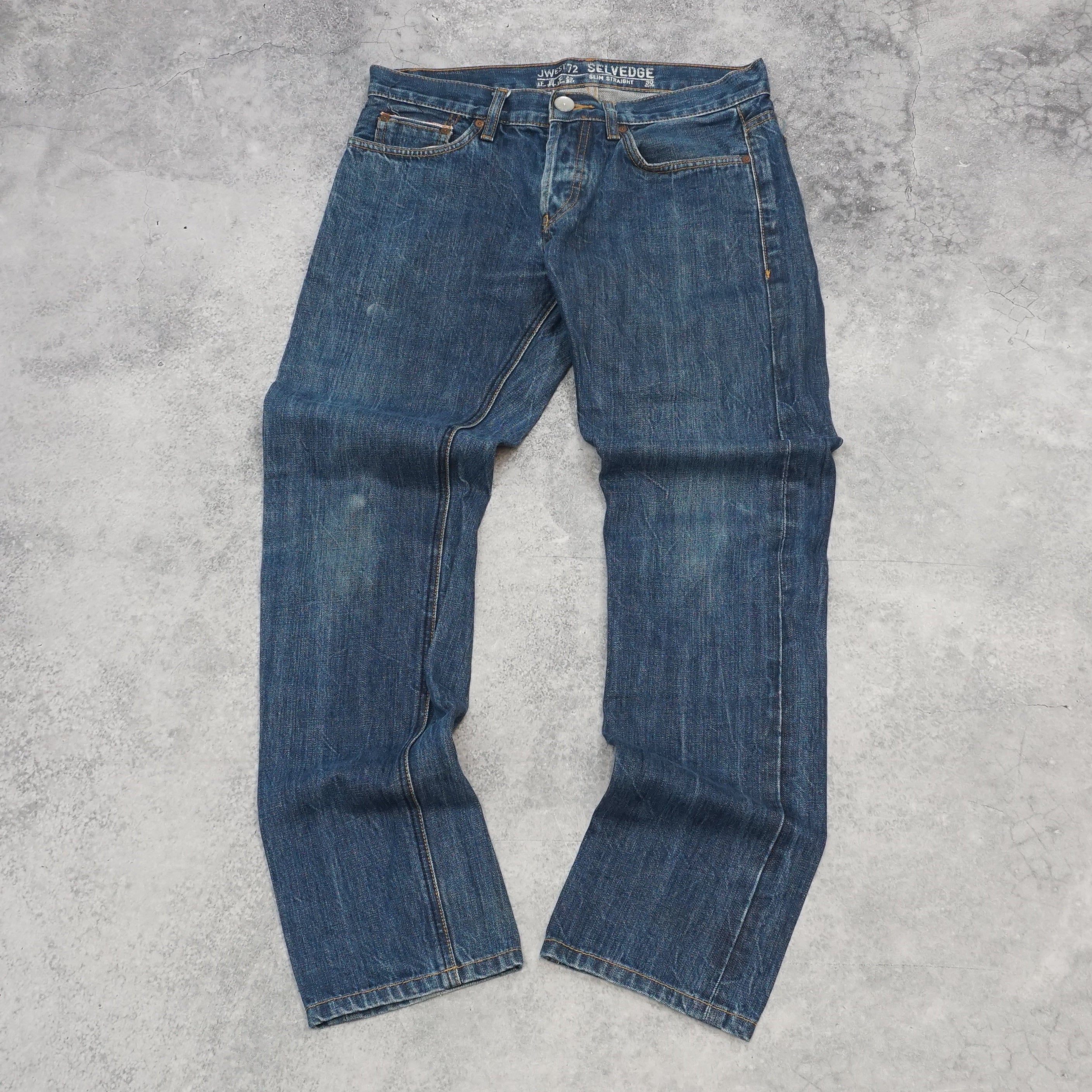 2000s Jwest72 Selvedge Slim Straight Selvedge Jeans